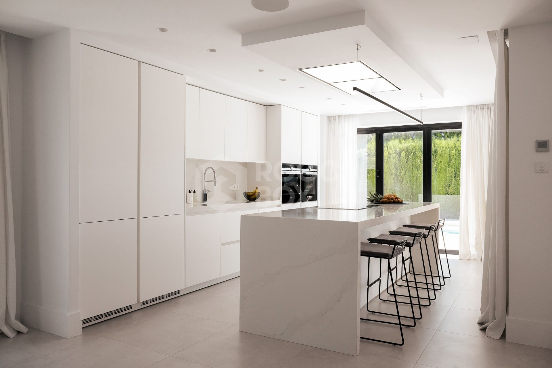 Elegant Sunlit Villa with Panoramic Sea & Golf Views, Outdoor Kitchen, and Luxury Interiors