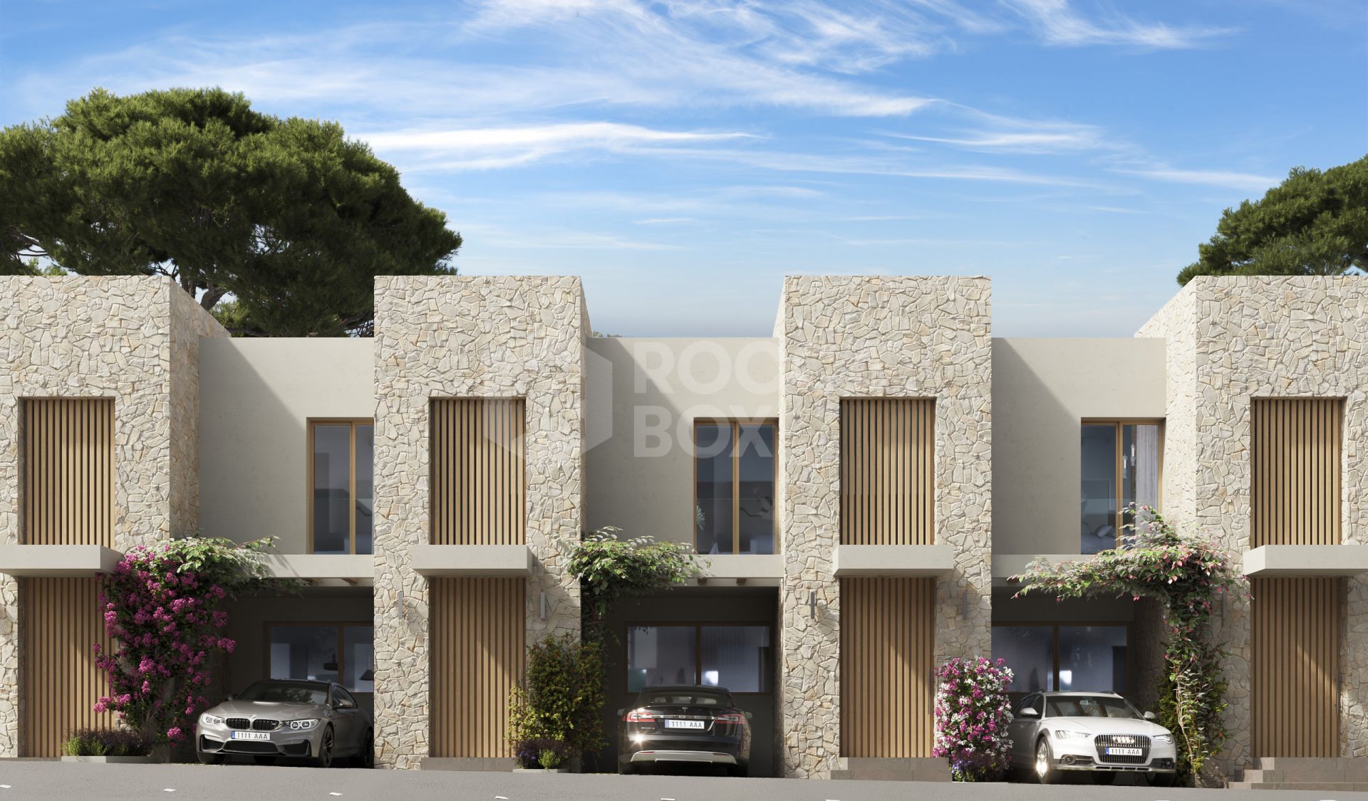 Modern Mediterranean Townhouse with Panoramic Sea Views and Rooftop Terrace
