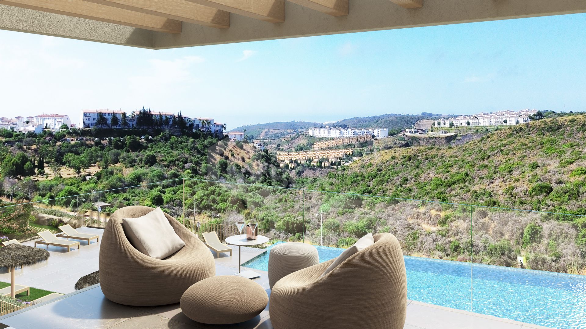 Modern Mediterranean Townhouse with Panoramic Sea Views and Rooftop Terrace