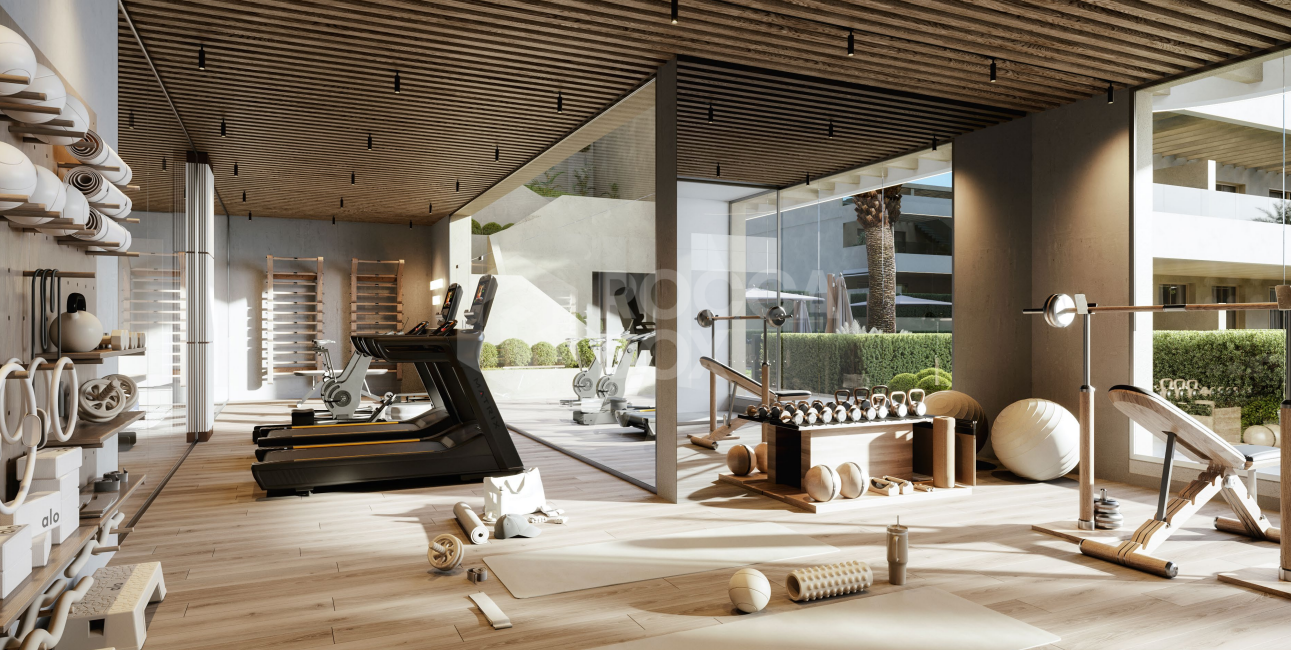 Contemporary Two-Bedroom Apartment with Expansive Terrace and Sea Views