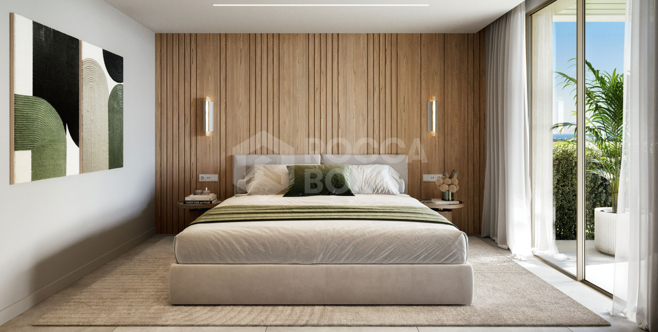 Contemporary Two-Bedroom Apartment with Expansive Terrace and Sea Views