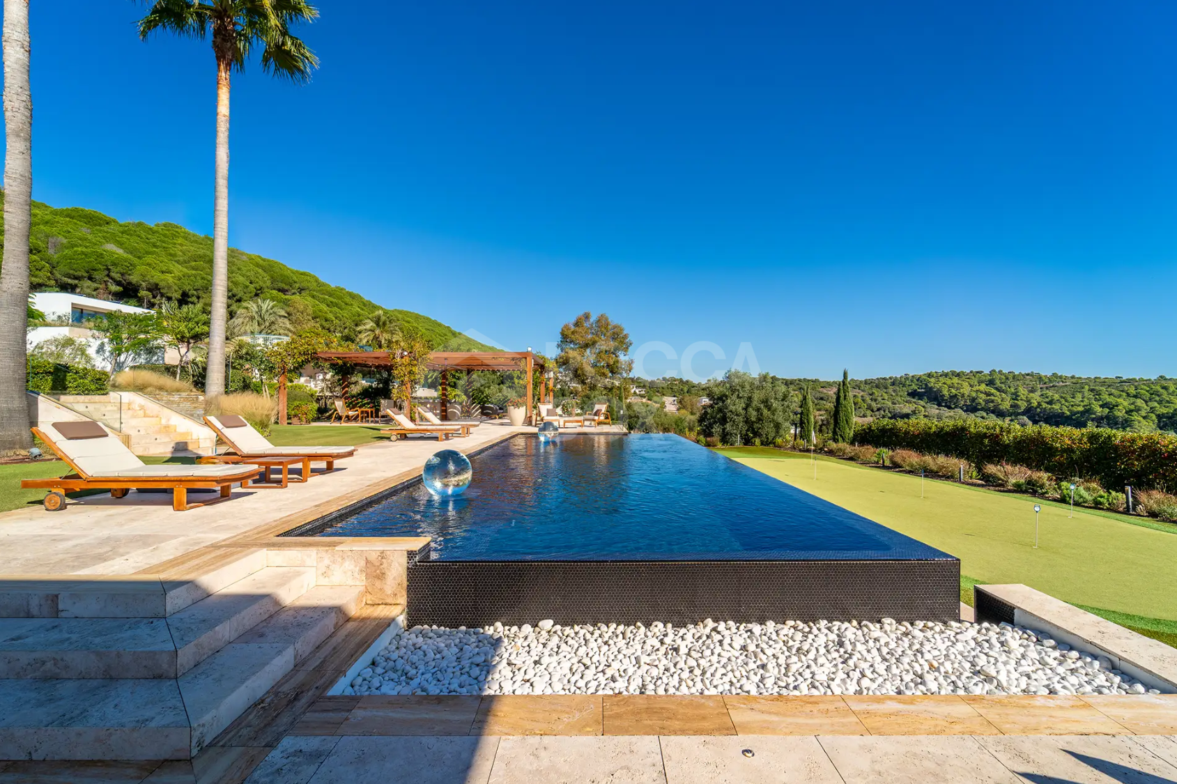 Architectural Landmark Luxury Villa with Panoramic Golf and Sea Views