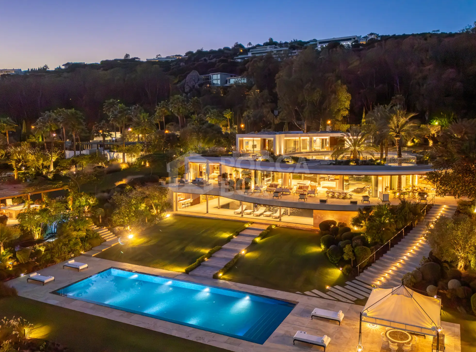 Architectural Landmark Luxury Villa with Panoramic Golf and Sea Views