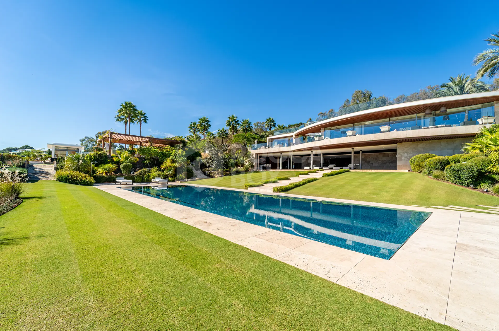 Architectural Landmark Luxury Villa with Panoramic Golf and Sea Views