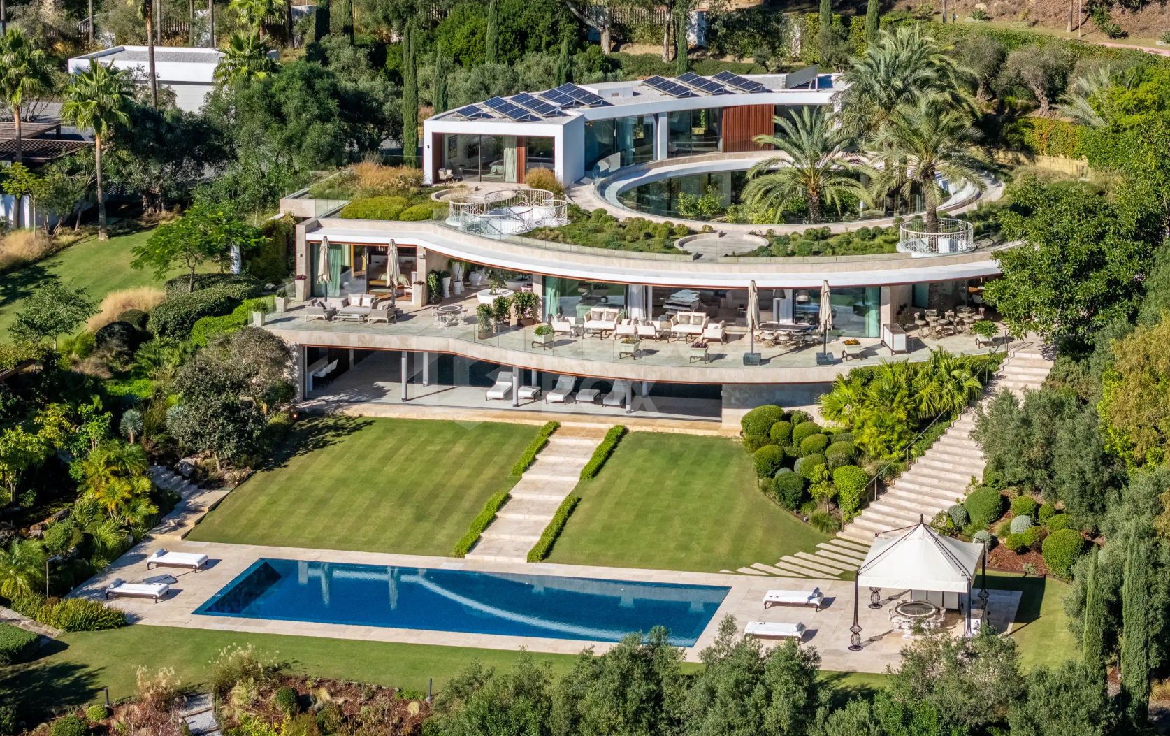 Architectural Landmark Luxury Villa with Panoramic Golf and Sea Views