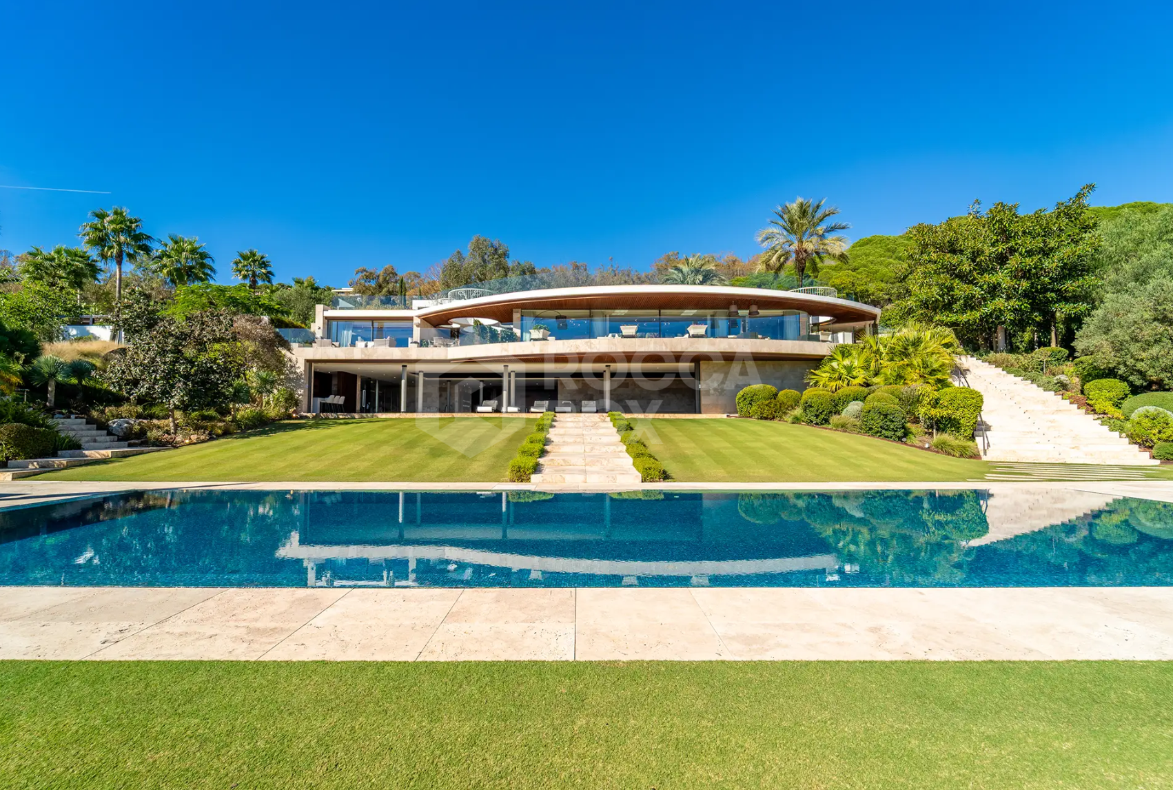 Architectural Landmark Luxury Villa with Panoramic Golf and Sea Views