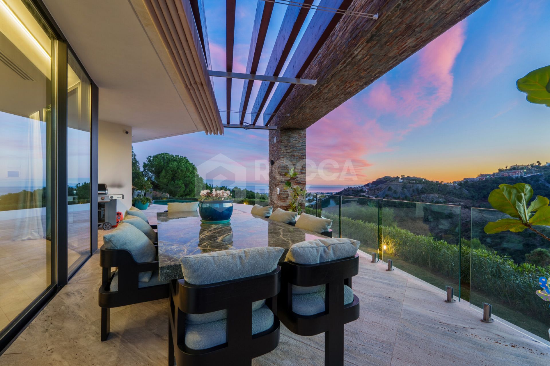 Contemporary Comfort & Privacy Surrounded By Panoramic Andalusian Views in Benahavis.
