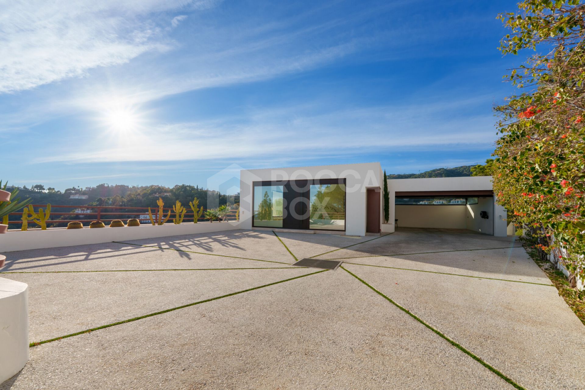 Contemporary Comfort & Privacy Surrounded By Panoramic Andalusian Views in Benahavis.