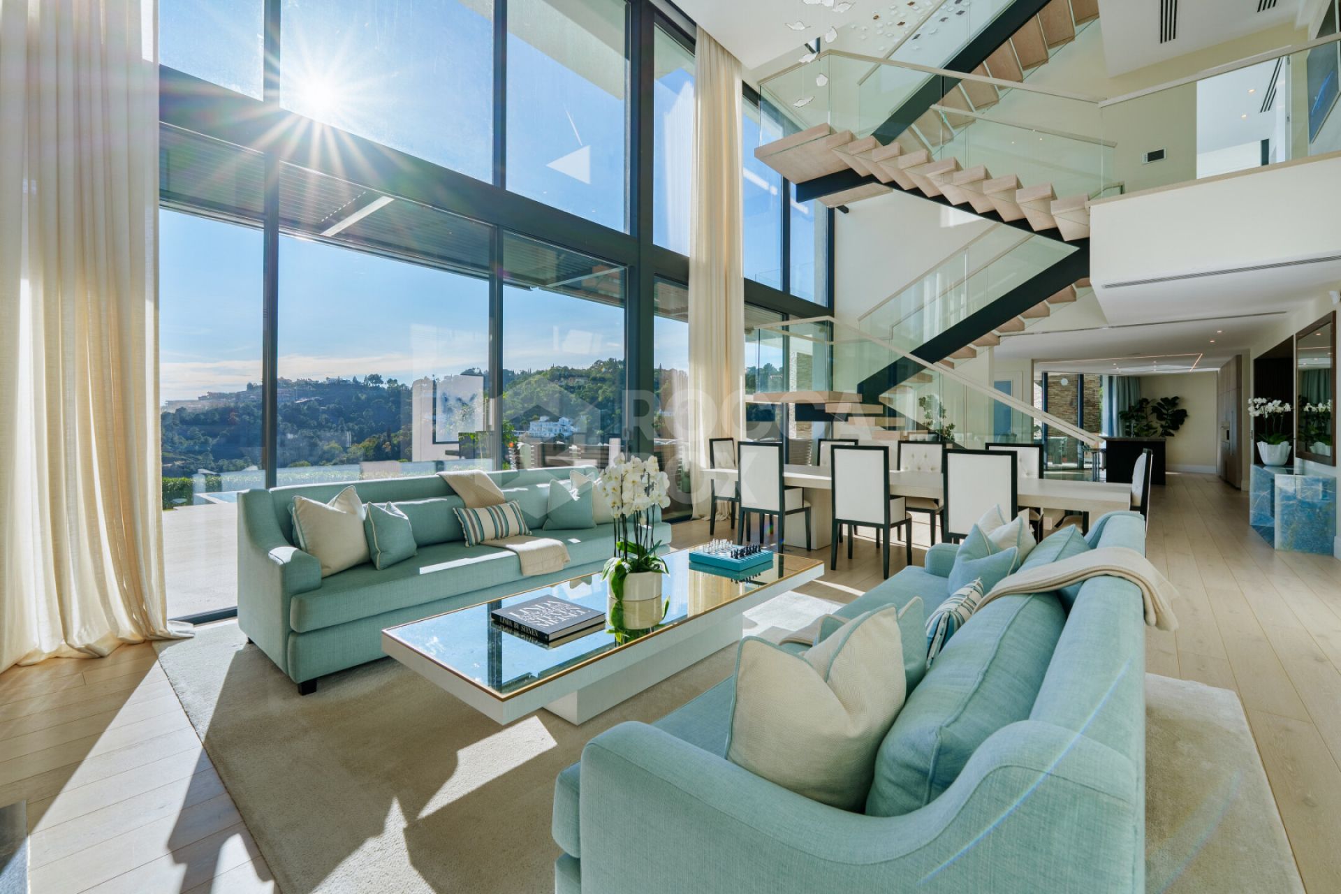 Contemporary Comfort & Privacy Surrounded By Panoramic Andalusian Views in Benahavis.