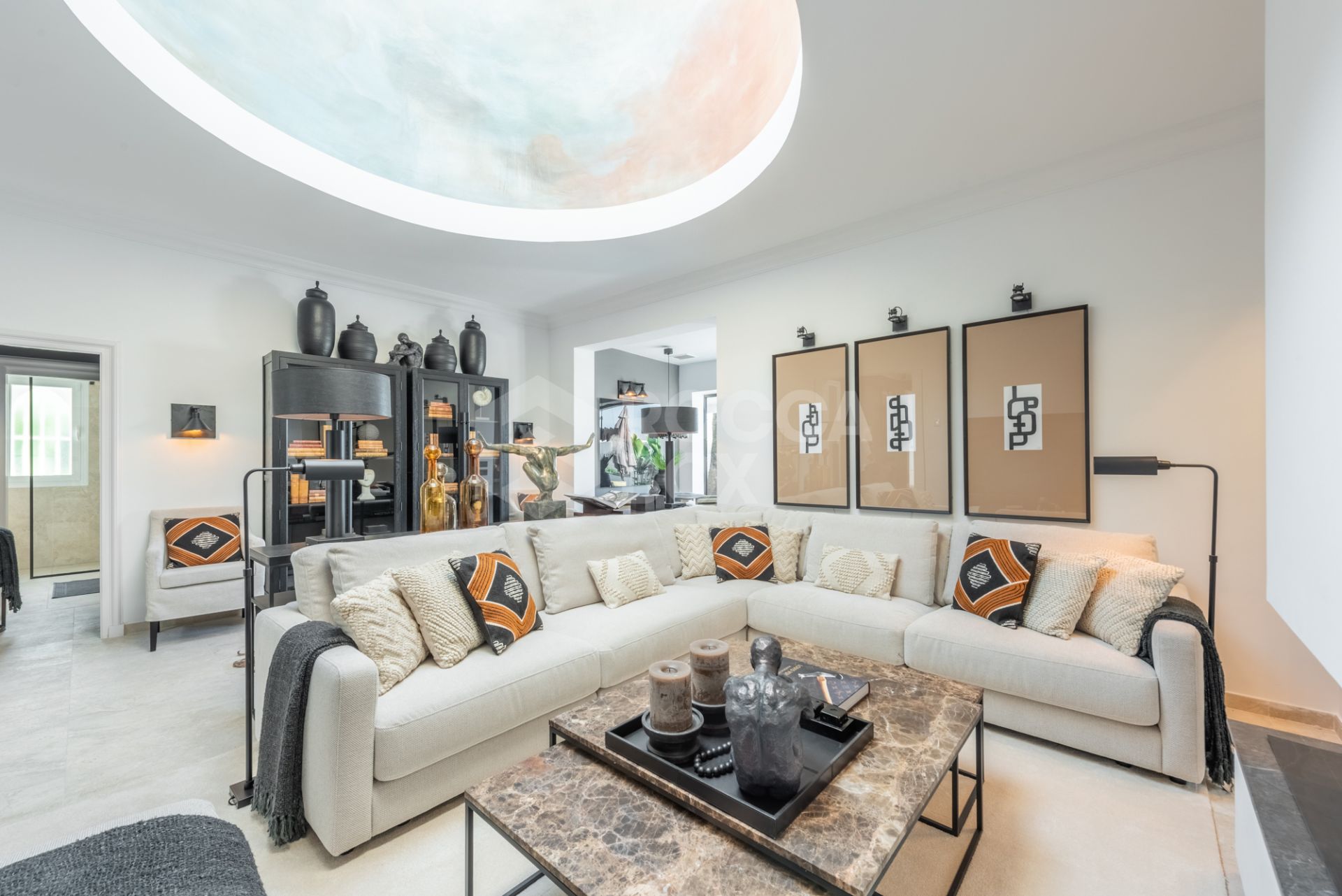 Exquisite Three-Bedroom Luxury Villa with Sea Views and Direct Beach Access