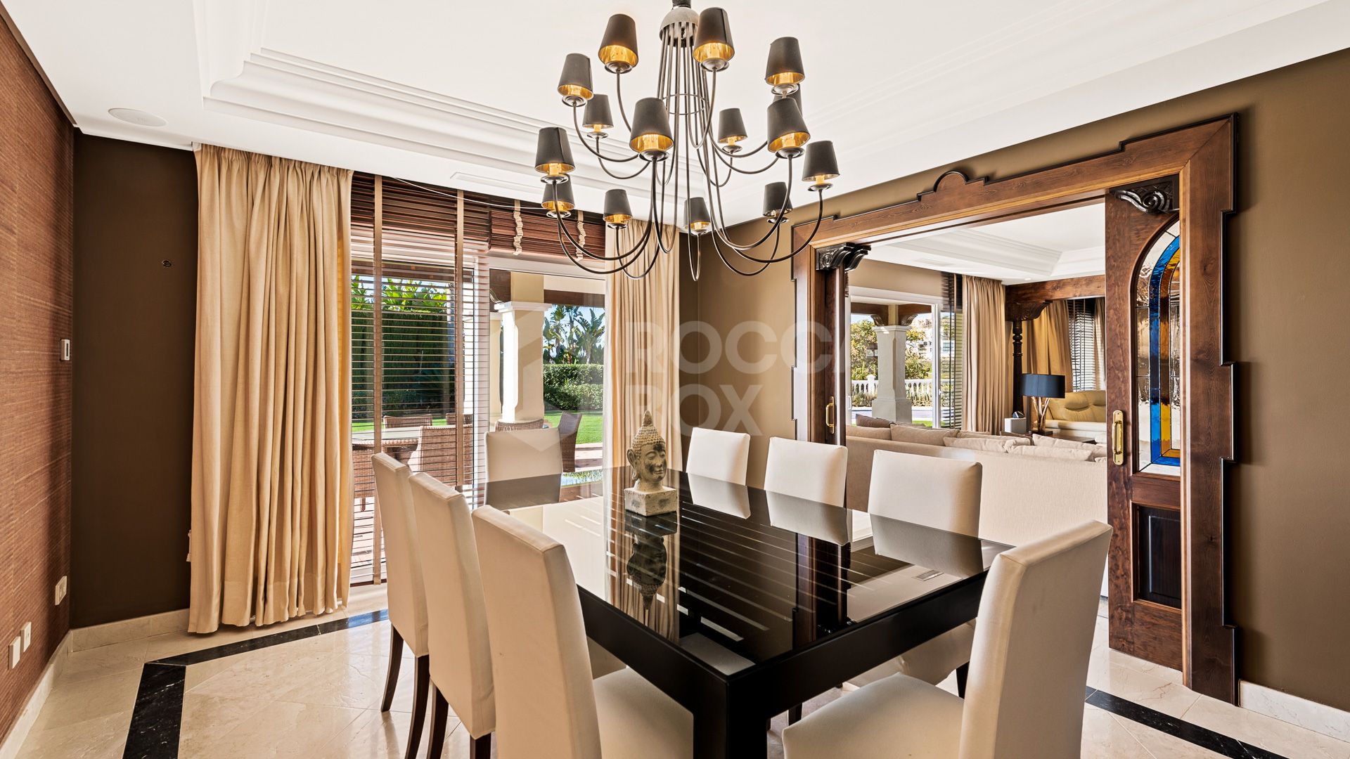 Timeless Elegance Meets Modern Comfort in a Private Golf Retreat