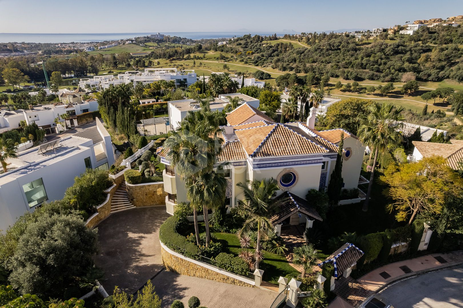 Timeless Elegance Meets Modern Comfort in a Private Golf Retreat