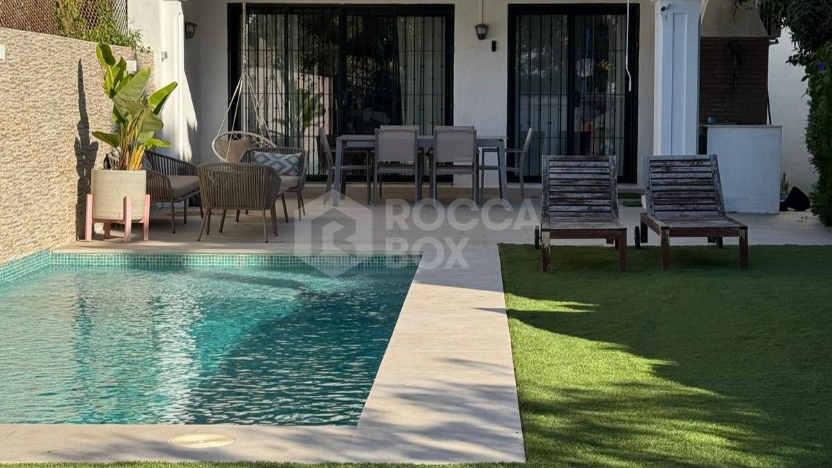 Charming Three-Bedroom Villa in Marbella with Private Pool and Garden