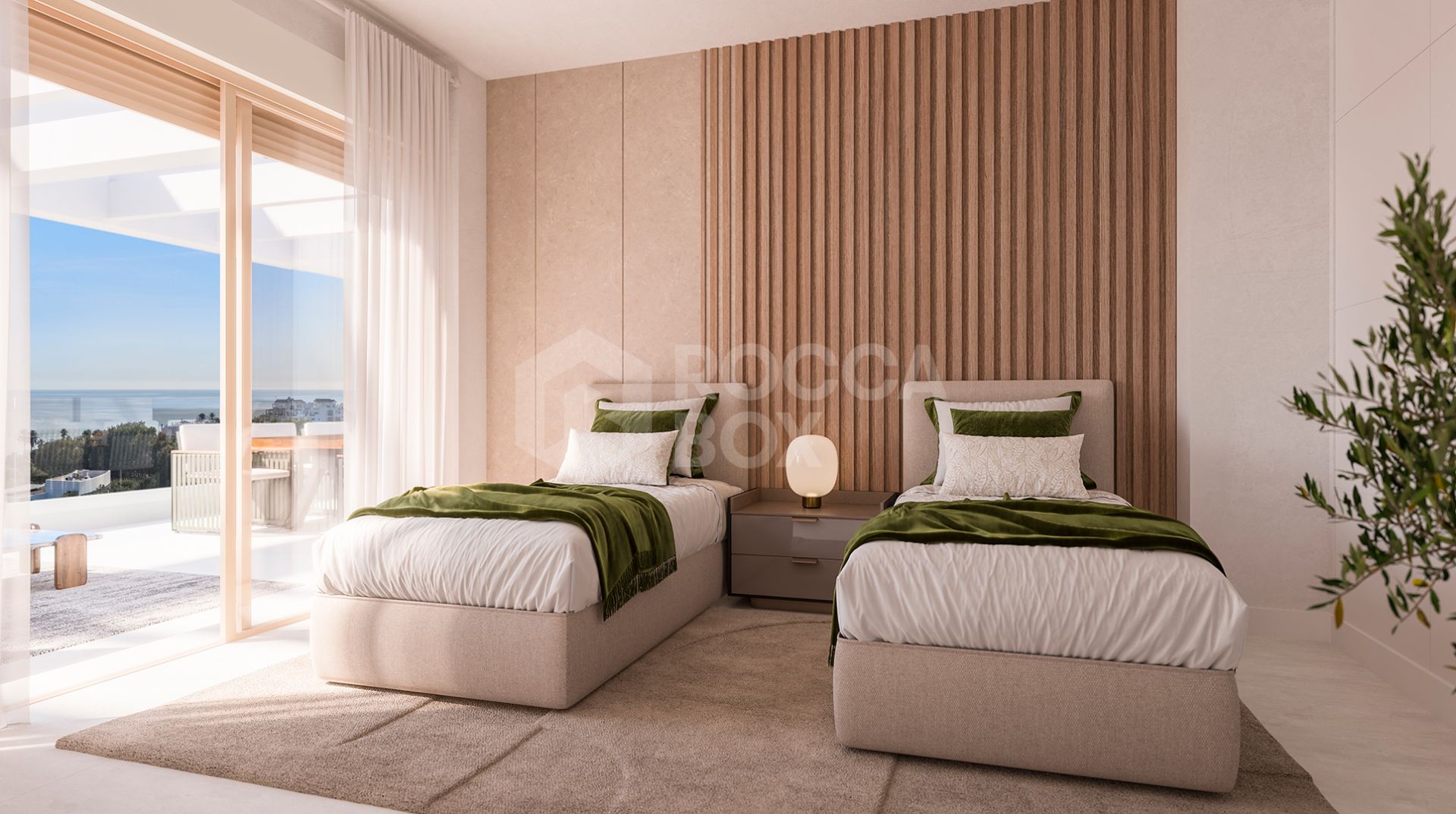 Seaside Serenity: Bright 2-Bedroom Apartment with Stunning Mediterranean Views