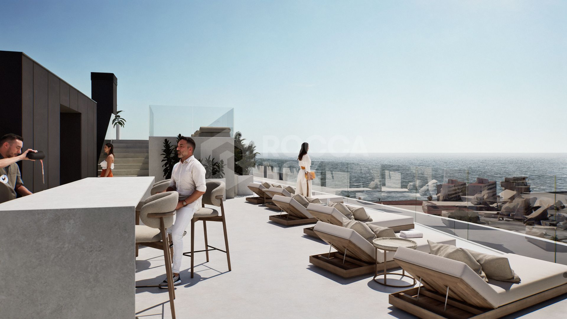 Frontline Beach Duplex Penthouse with Breathtaking Mediterranean Views