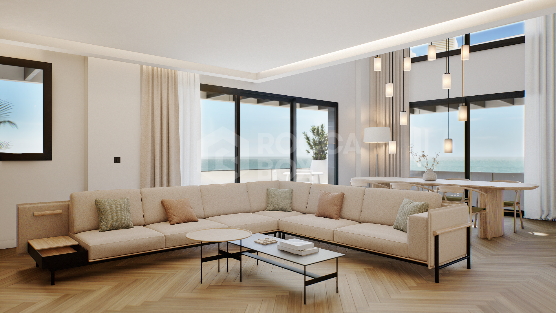 Frontline Beach Duplex Penthouse with Breathtaking Mediterranean Views