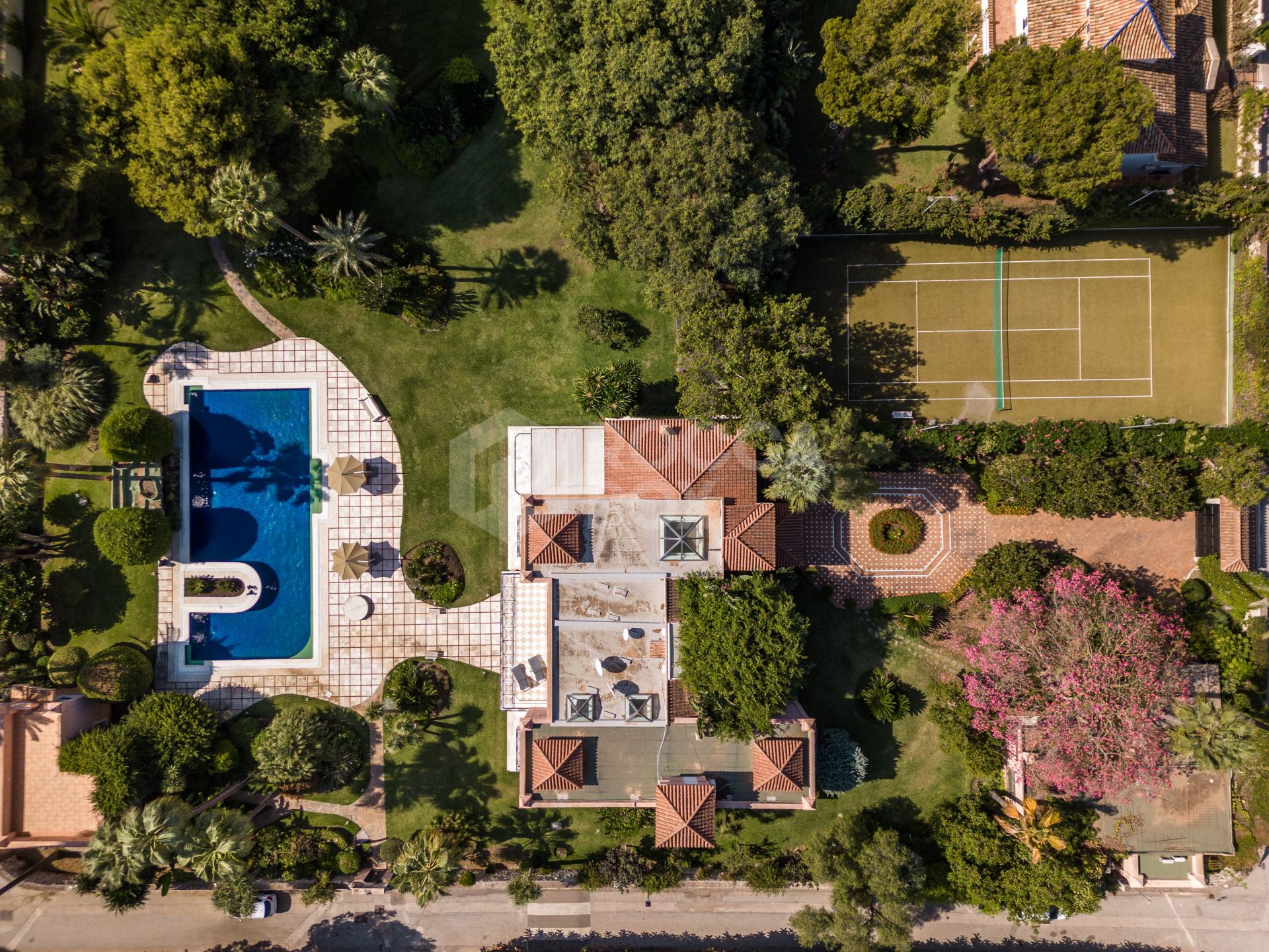 Grand Estate with Private Tennis Court
