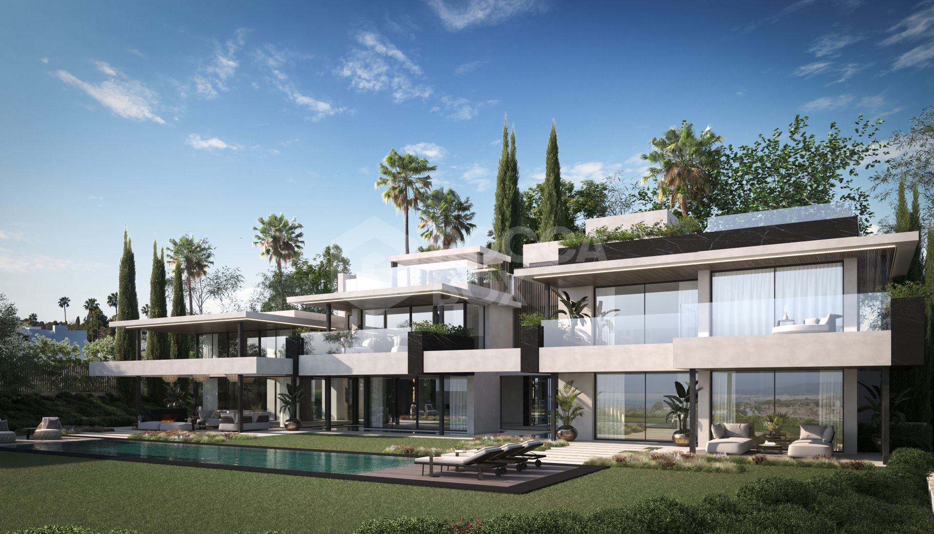 Breathtaking Contemporary Villa in Sotogrande Costa with Panoramic Sea Views and Premier Location