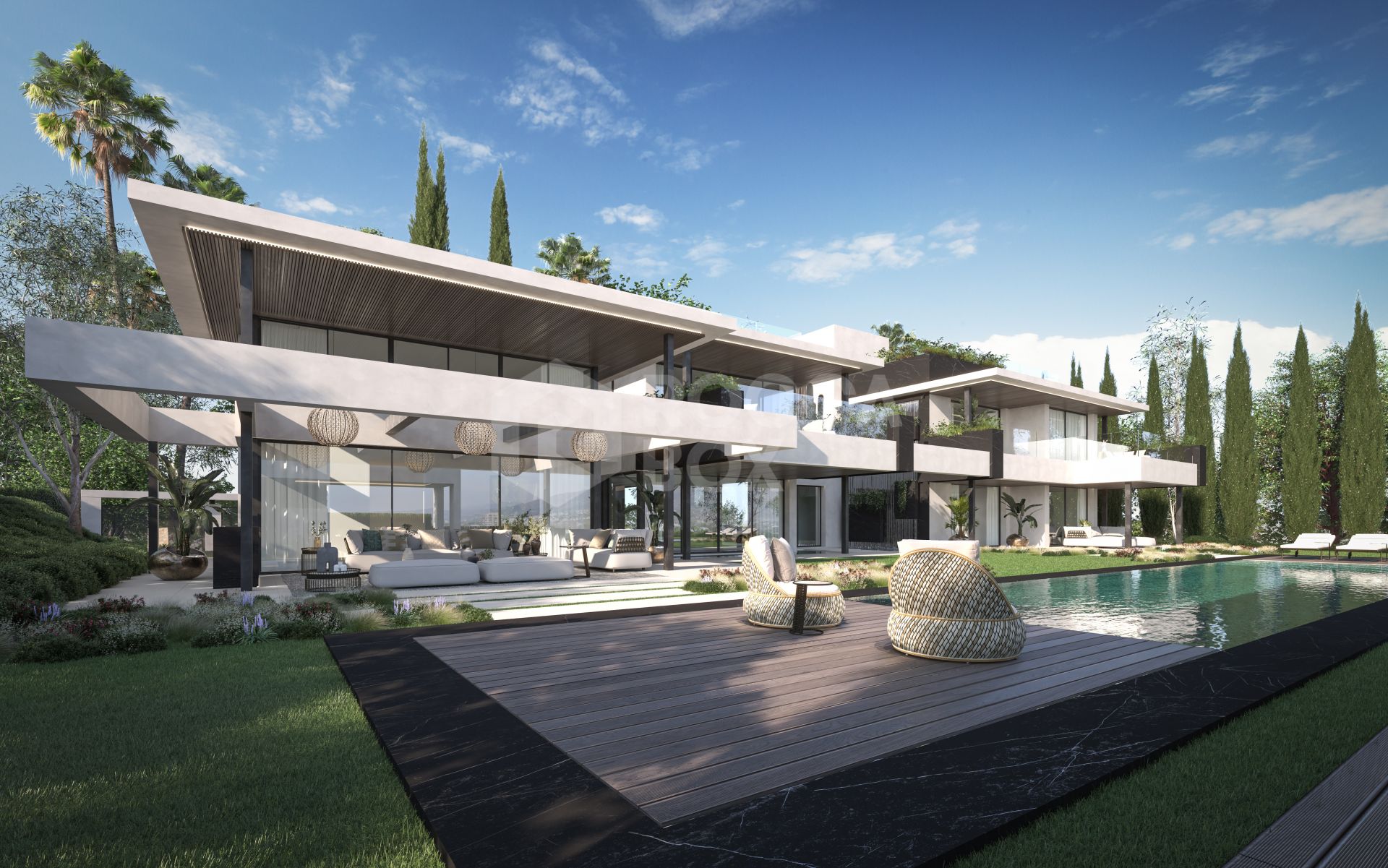 Breathtaking Contemporary Villa in Sotogrande Costa with Panoramic Sea Views and Premier Location