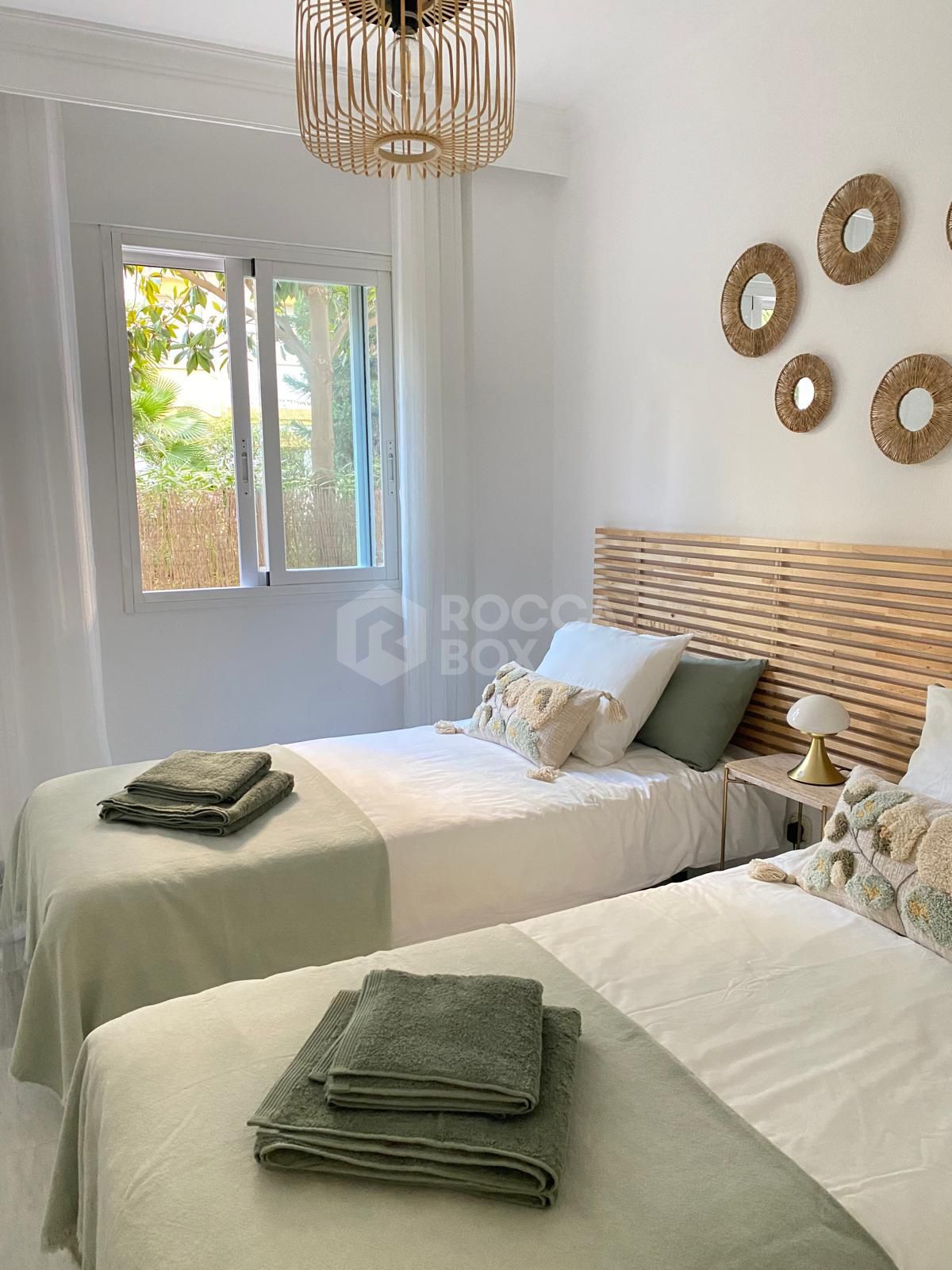 Elegant Ground Floor Apartment for Rent in Marbella's Golden Mile