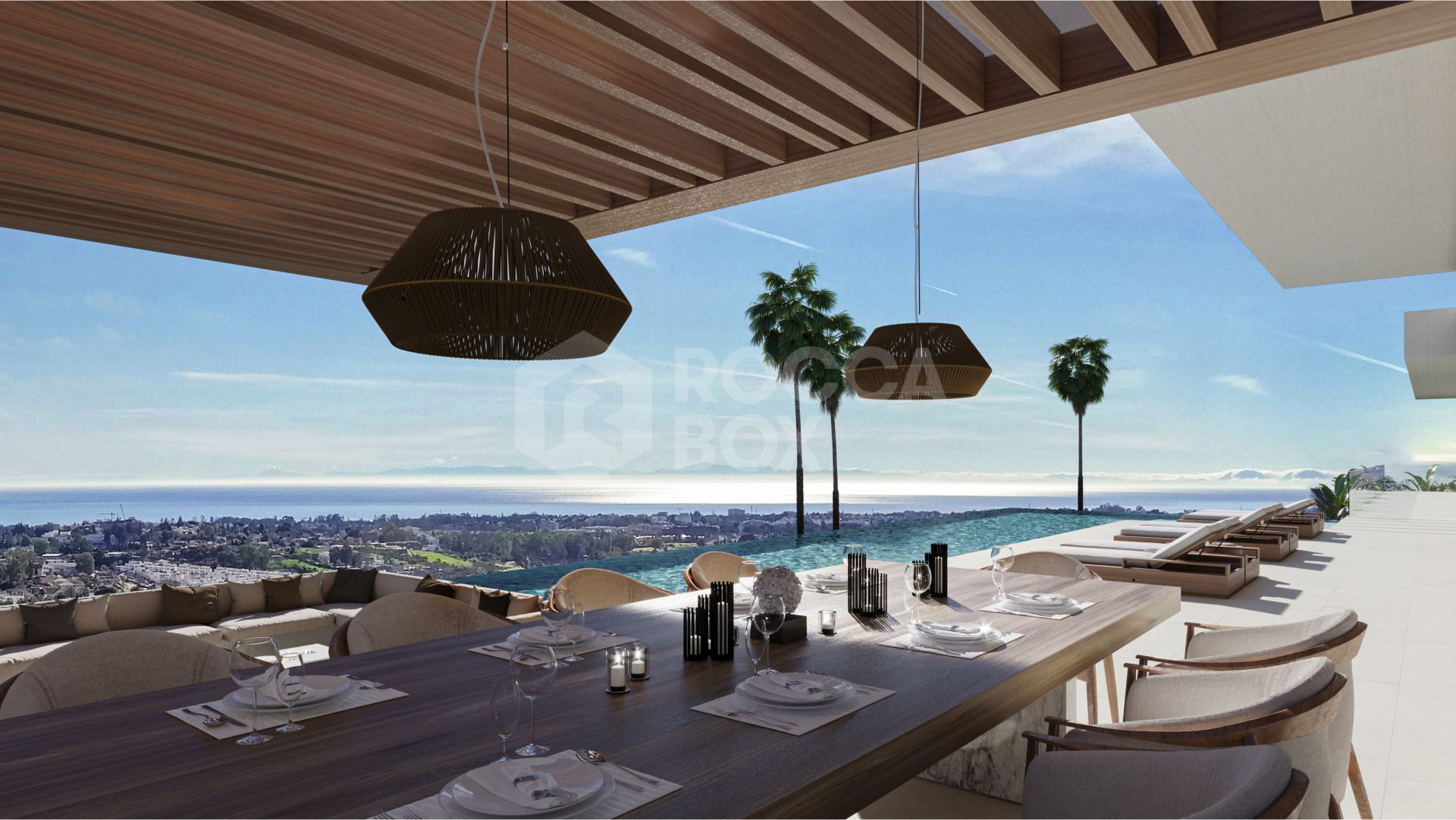 Modern Villa with Infinity Pool and Panoramic Views in El Herrojo Alto