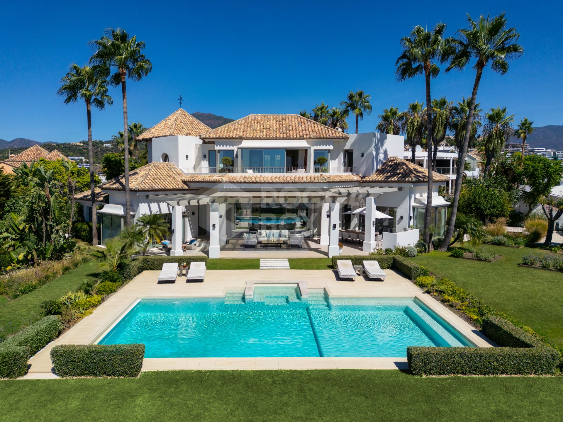 Luxury 7-Bedroom Villa with Panoramic Sea and Mountain Views