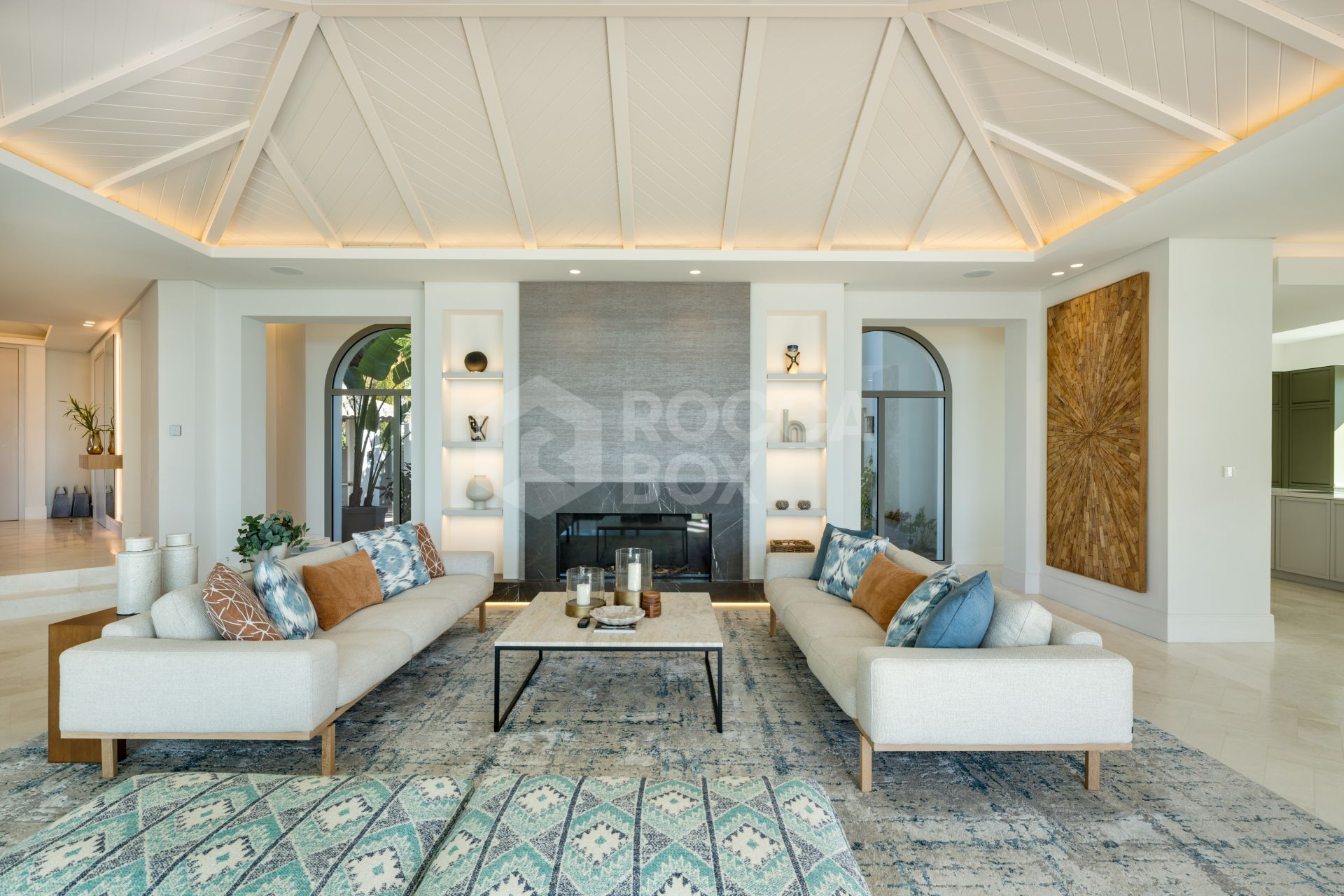 Luxury 7-Bedroom Villa with Panoramic Sea and Mountain Views