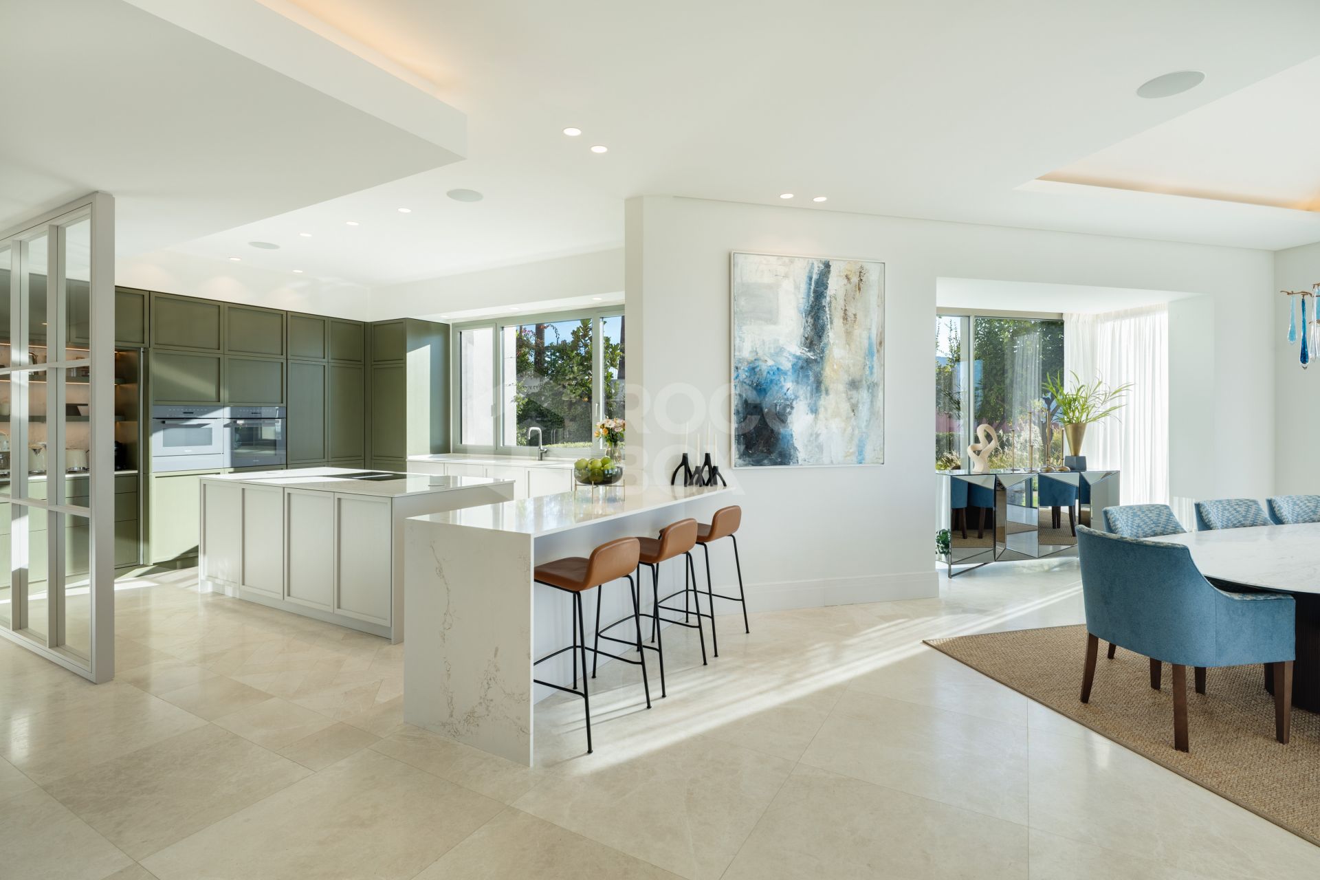 Luxury 7-Bedroom Villa with Panoramic Sea and Mountain Views