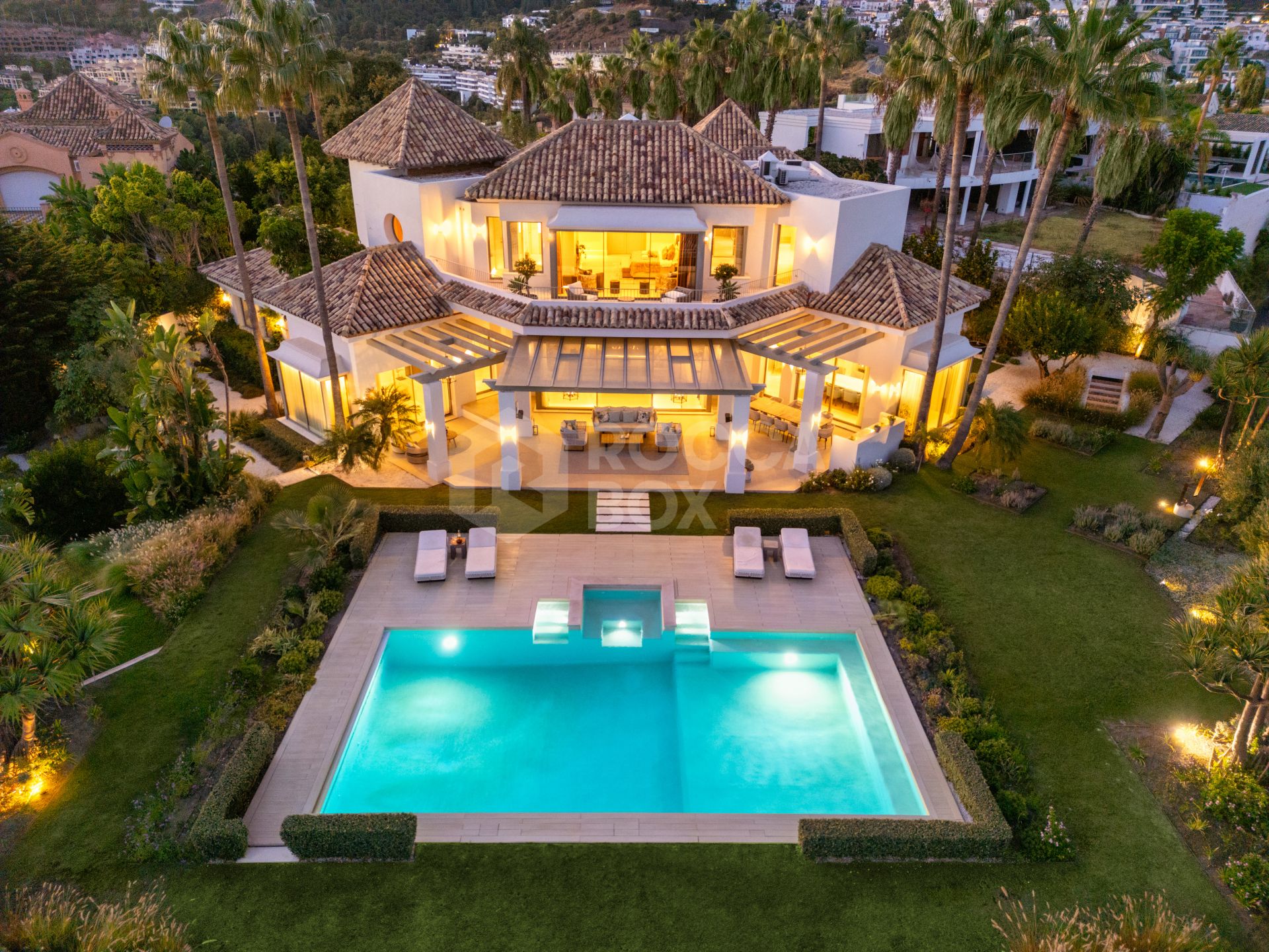 Luxury 7-Bedroom Villa with Panoramic Sea and Mountain Views