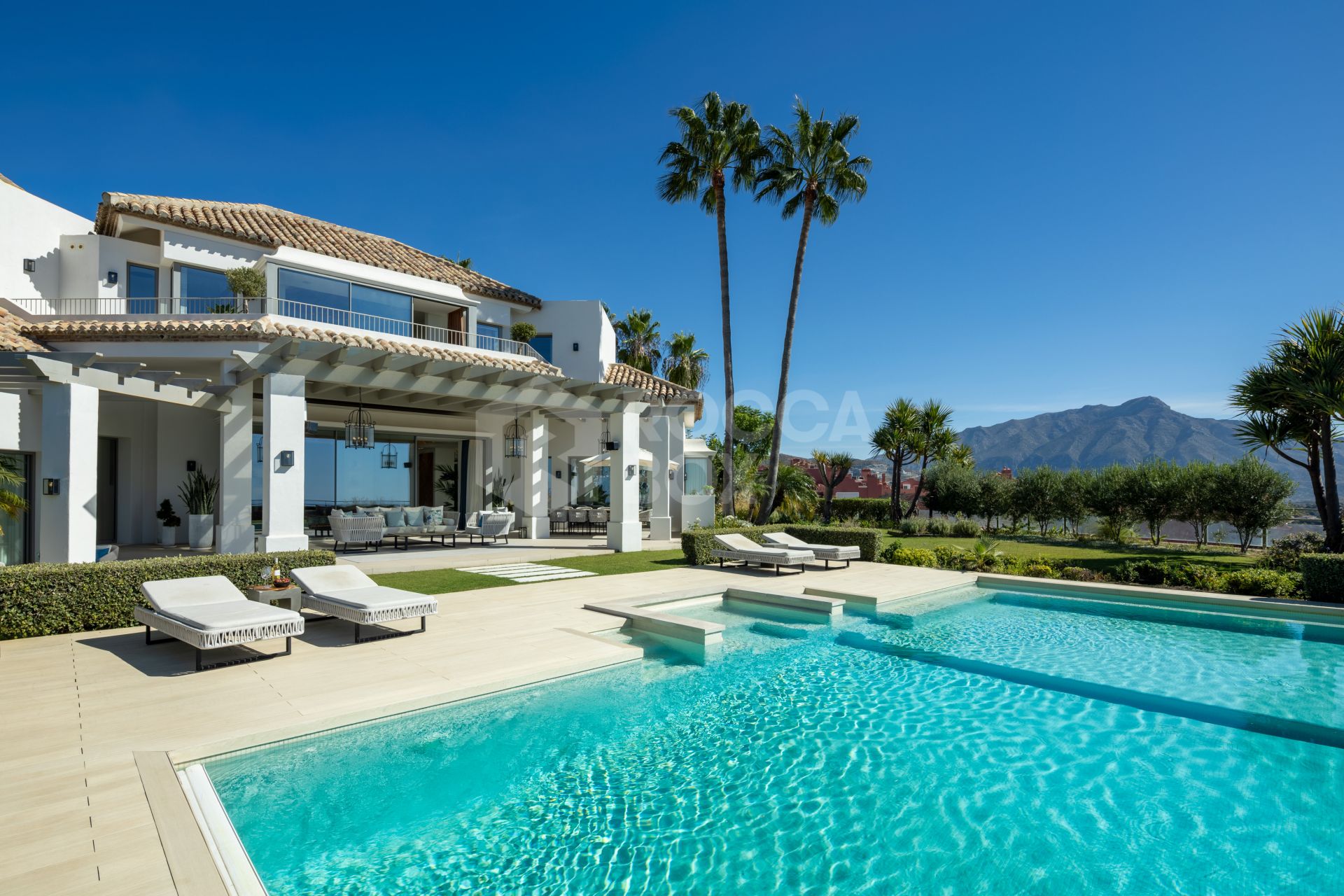 Luxury 7-Bedroom Villa with Panoramic Sea and Mountain Views