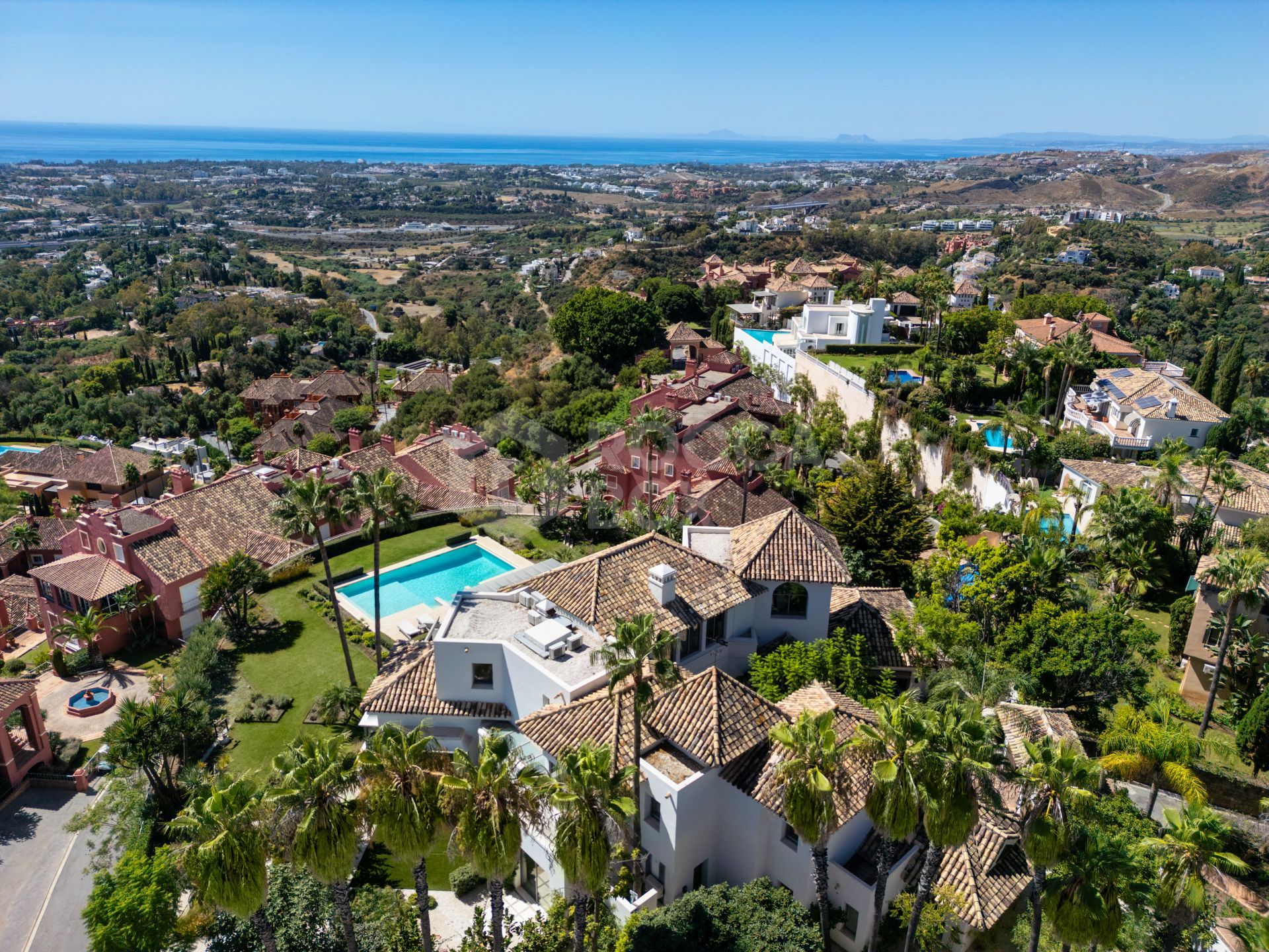 Luxury 7-Bedroom Villa with Panoramic Sea and Mountain Views