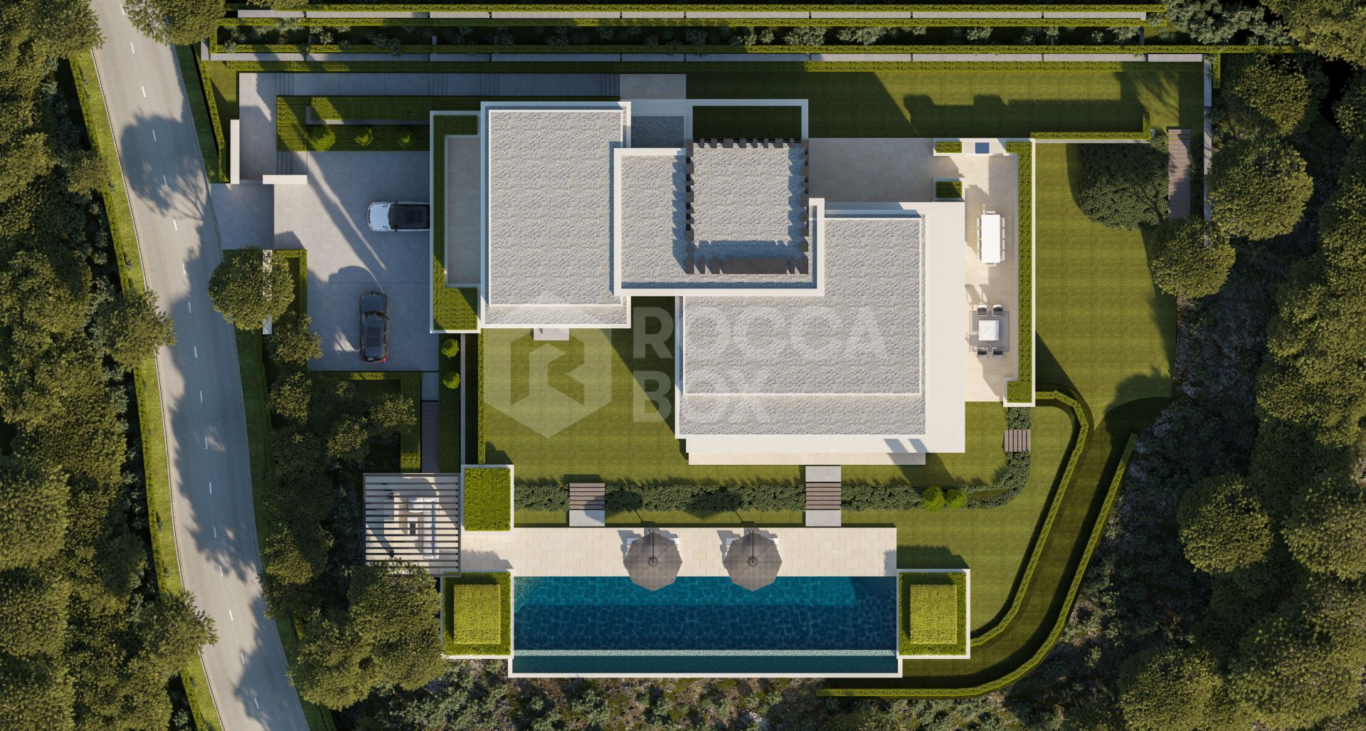 Expansive Estate with Panoramic Views and Wellness Level