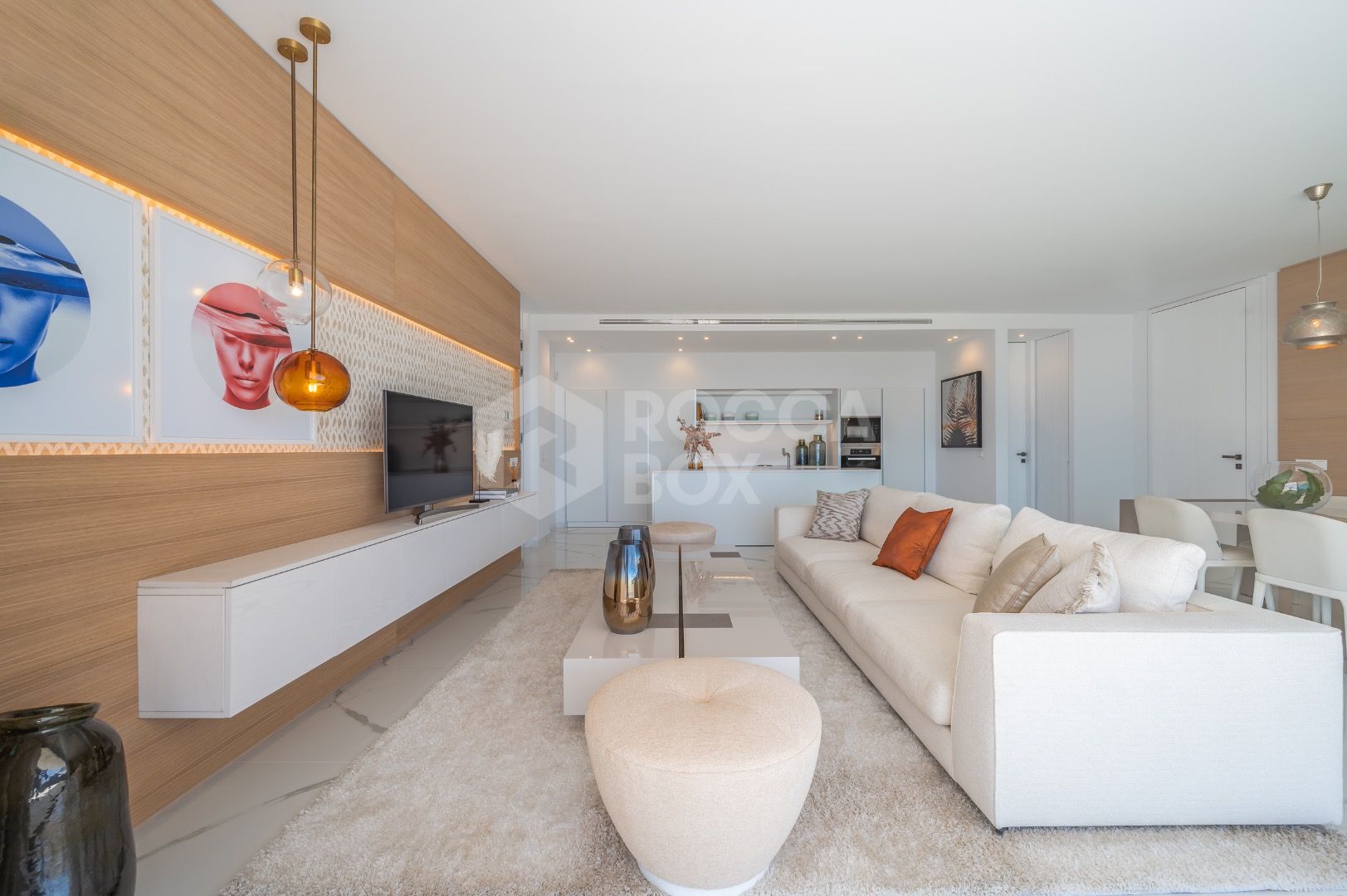 Sleek Corner Apartment with Panoramic Golf & Sea Views