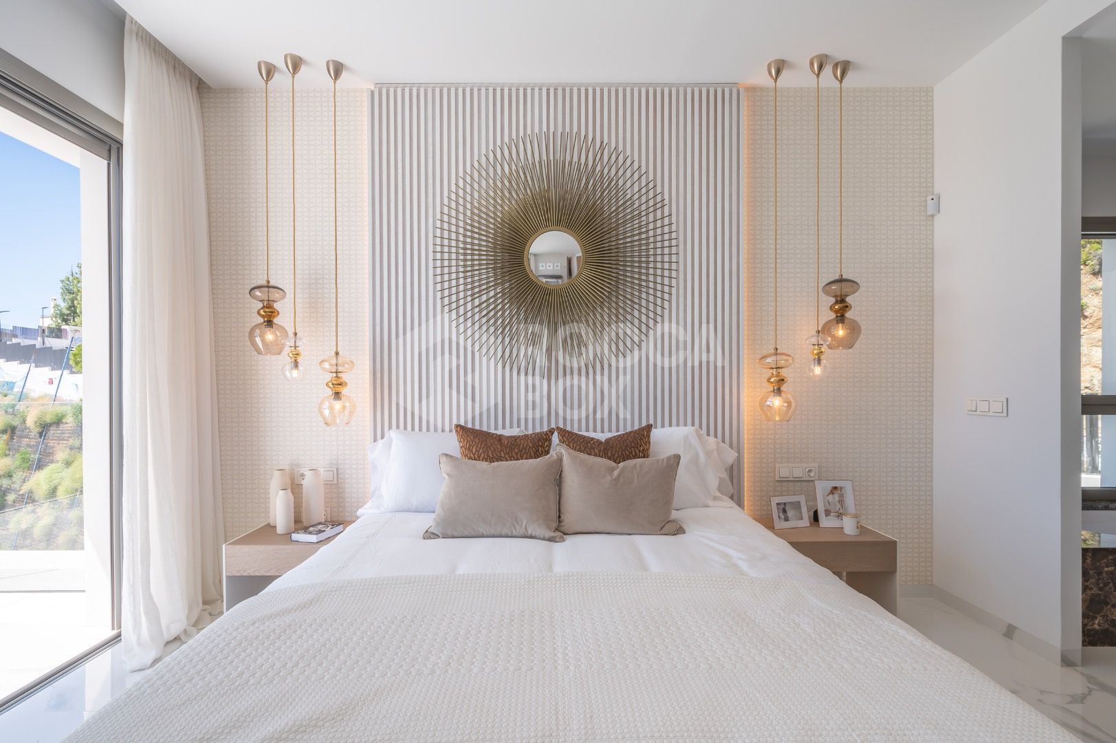 Sleek Corner Apartment with Panoramic Golf & Sea Views