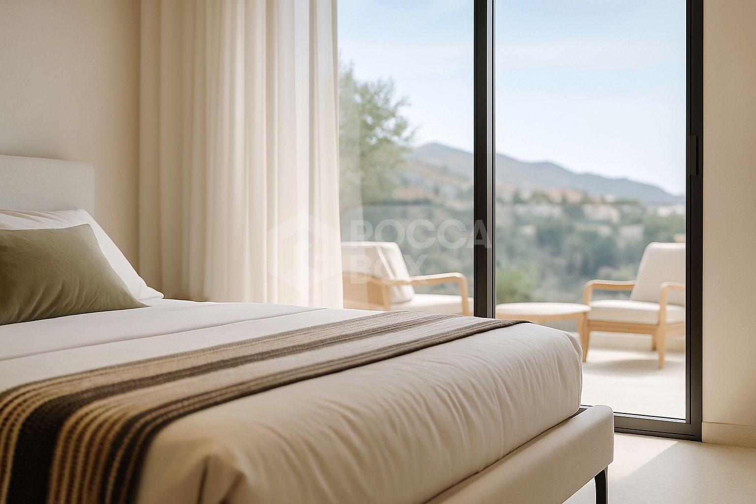 Stylish 2-Bedroom Apartment with Sea-Facing Terraces