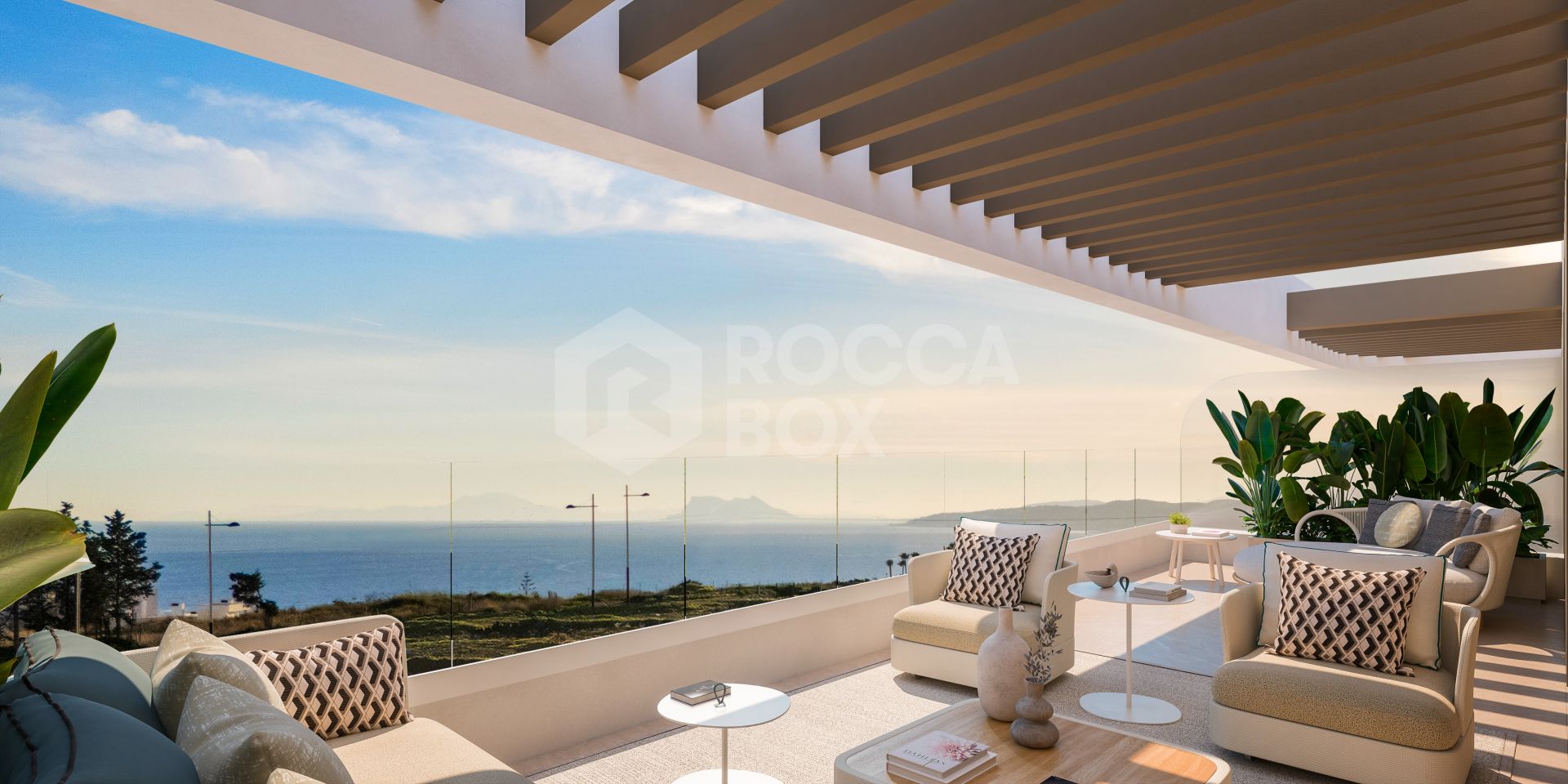 Modern 2-Bedroom Apartment with Sea & Mountain Views
