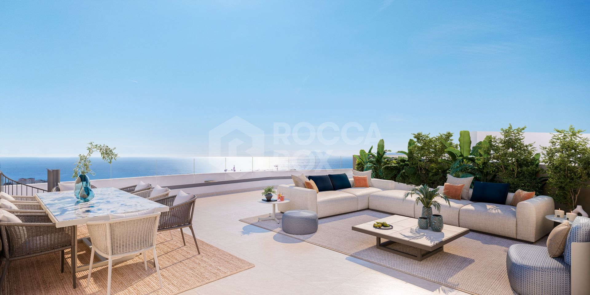 Modern 2-Bedroom Apartment with Sea & Mountain Views