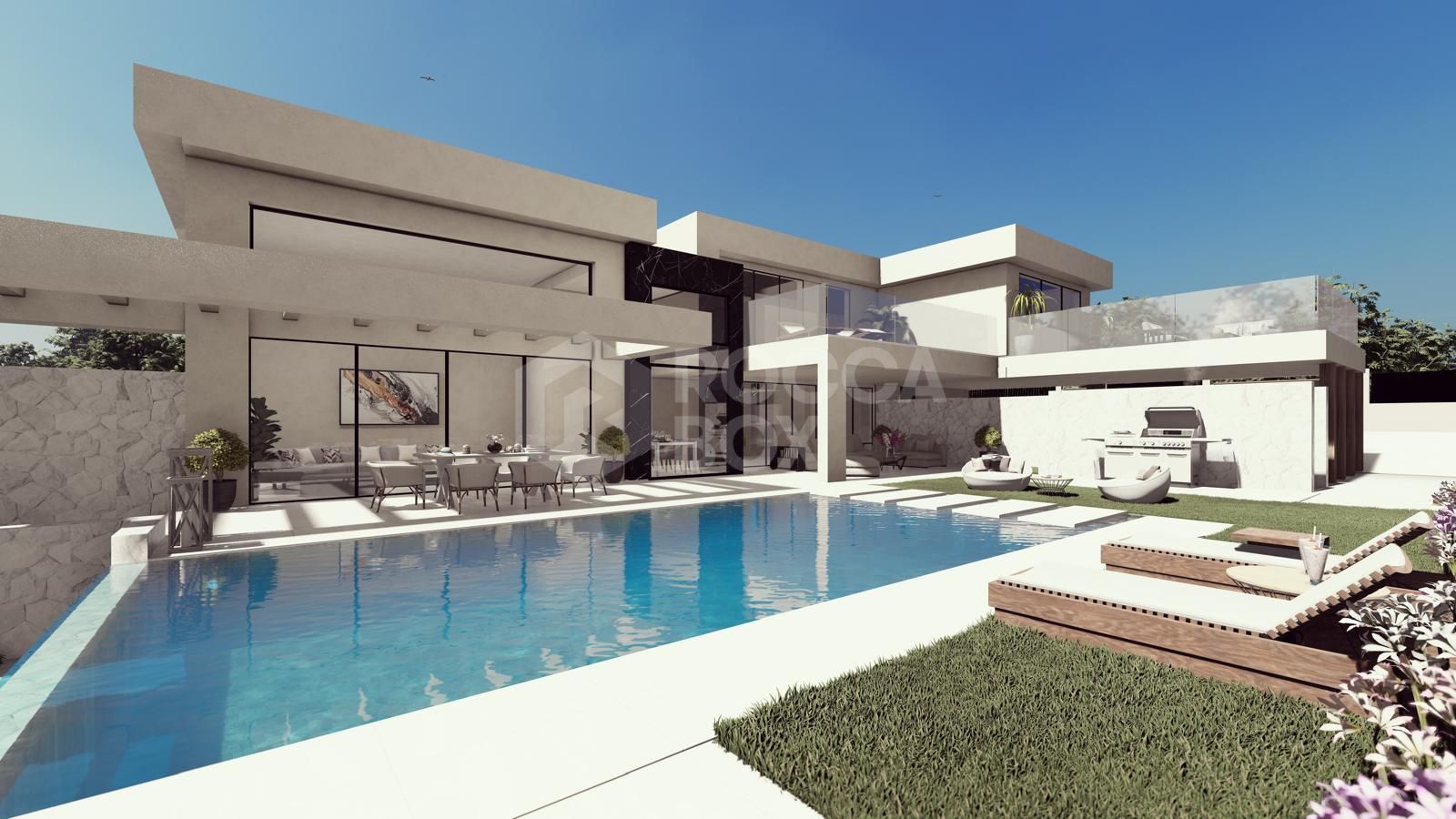 Stunning Contemporary Villa with Panoramic Sea Views in Valle Romano