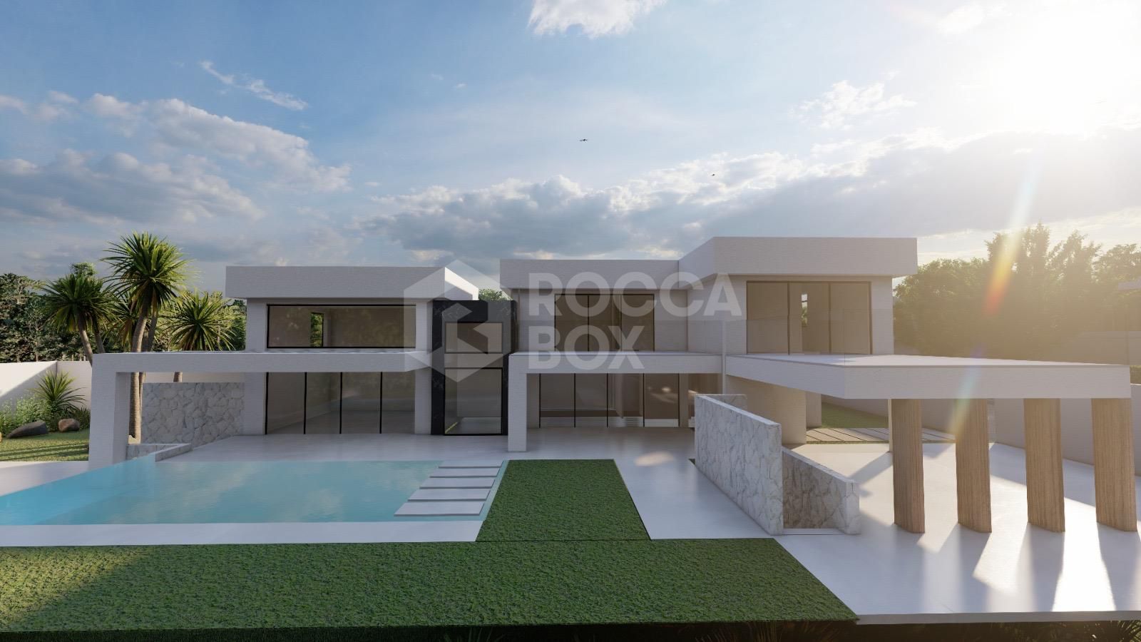 Stunning Contemporary Villa with Panoramic Sea Views in Valle Romano