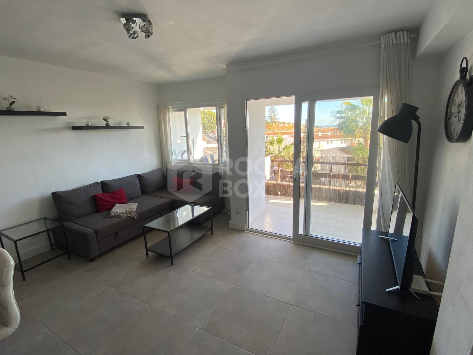 Charming One-Bedroom Apartment in Marbella with Sea and Mountain Views