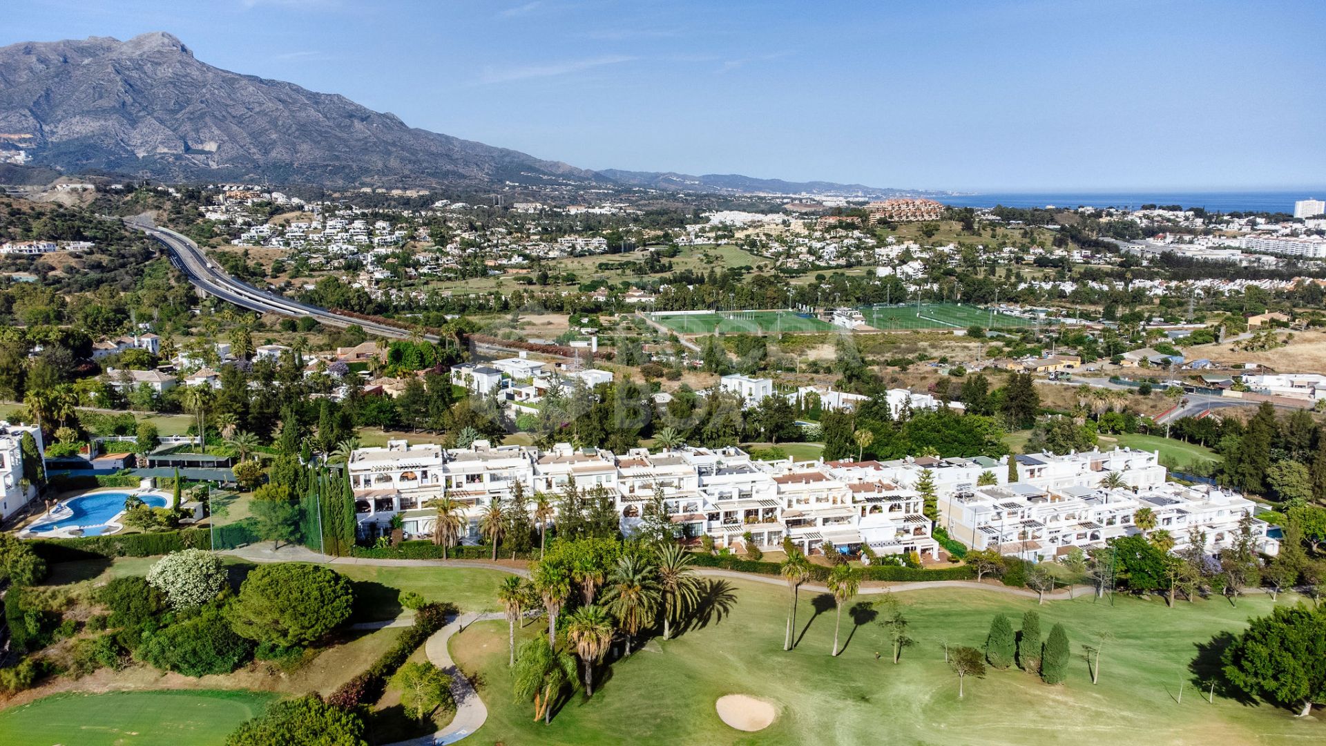 Stunning Renovated Frontline Golf Apartment with Sea Views