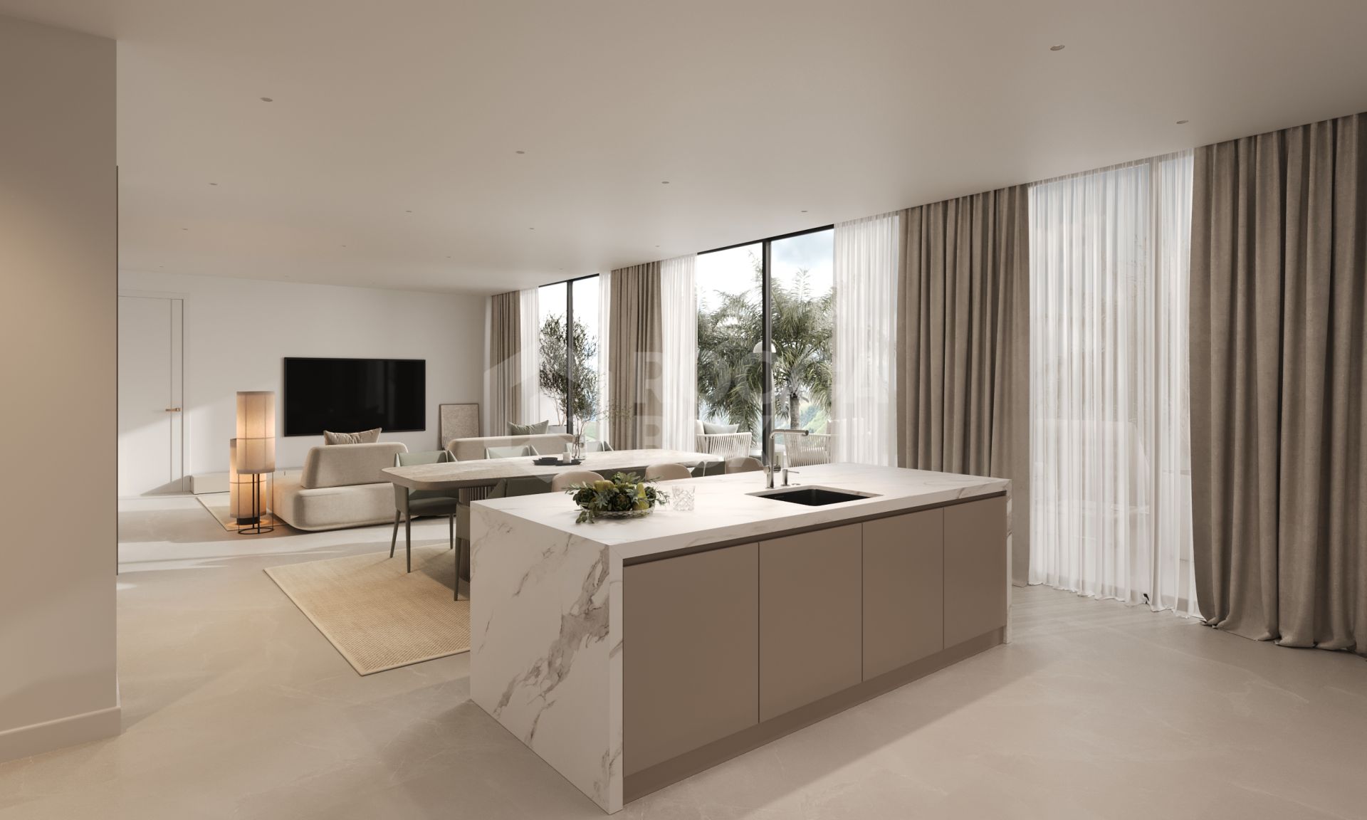 Elegant 3-Bedroom Apartment with Stunning Views in Estepona
