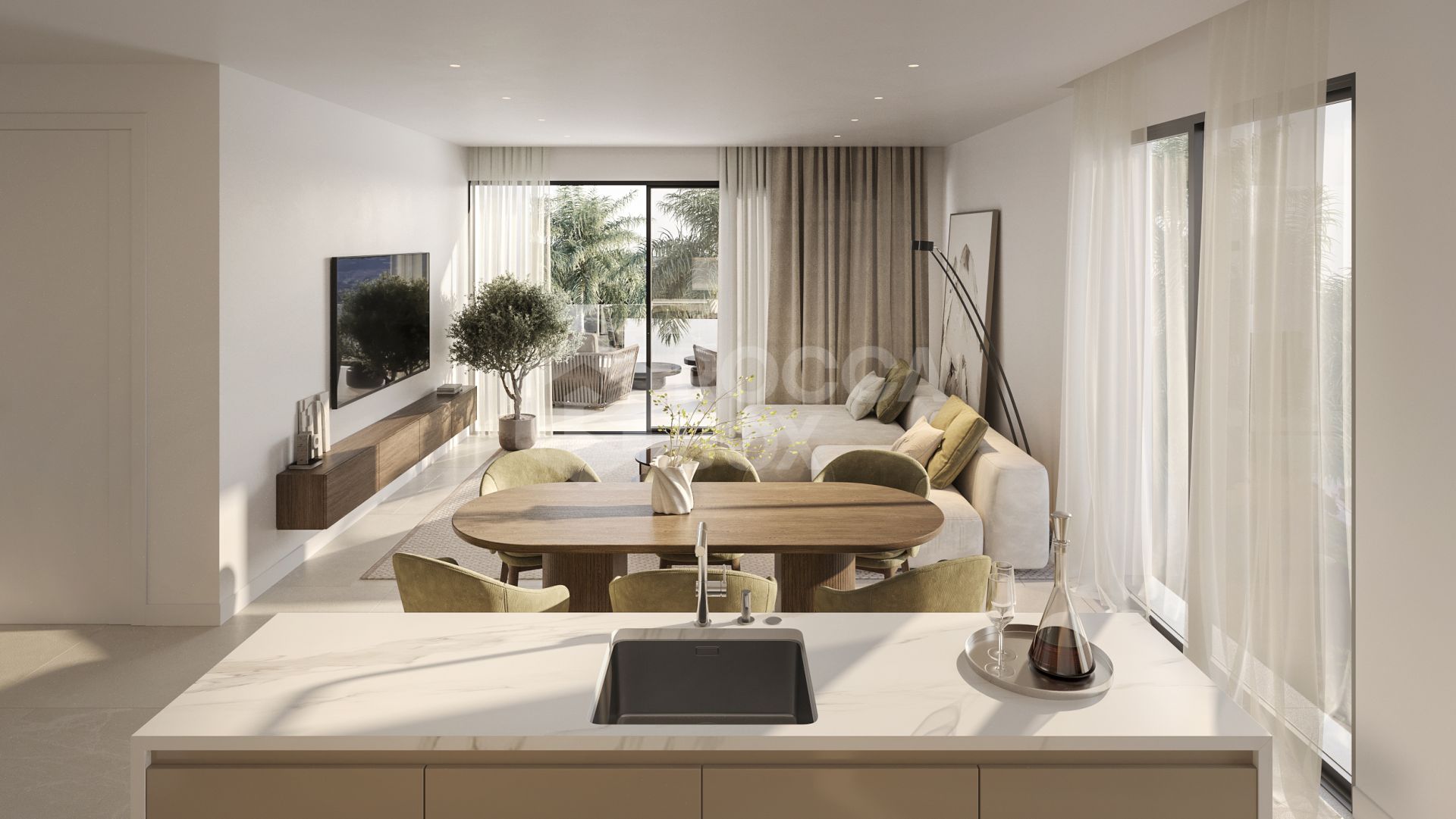 Elegant 3-Bedroom Apartment with Stunning Views in Estepona