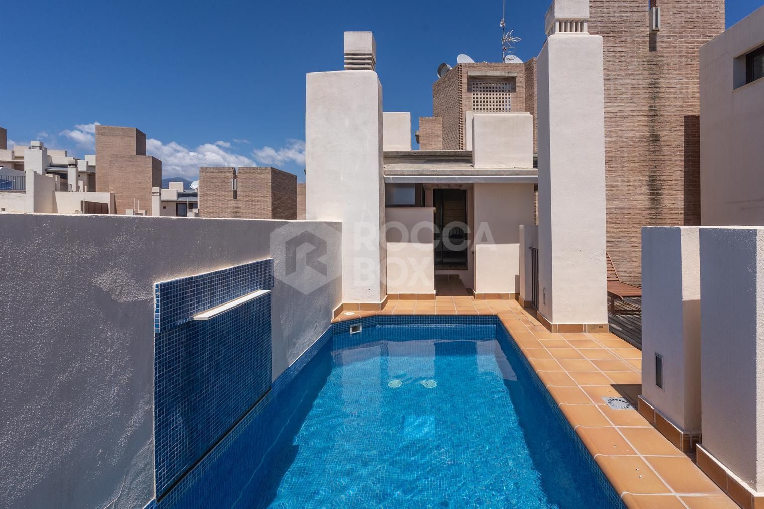 Charming Two-Bedroom Duplex Penthouse in New Golden Mile, Estepona