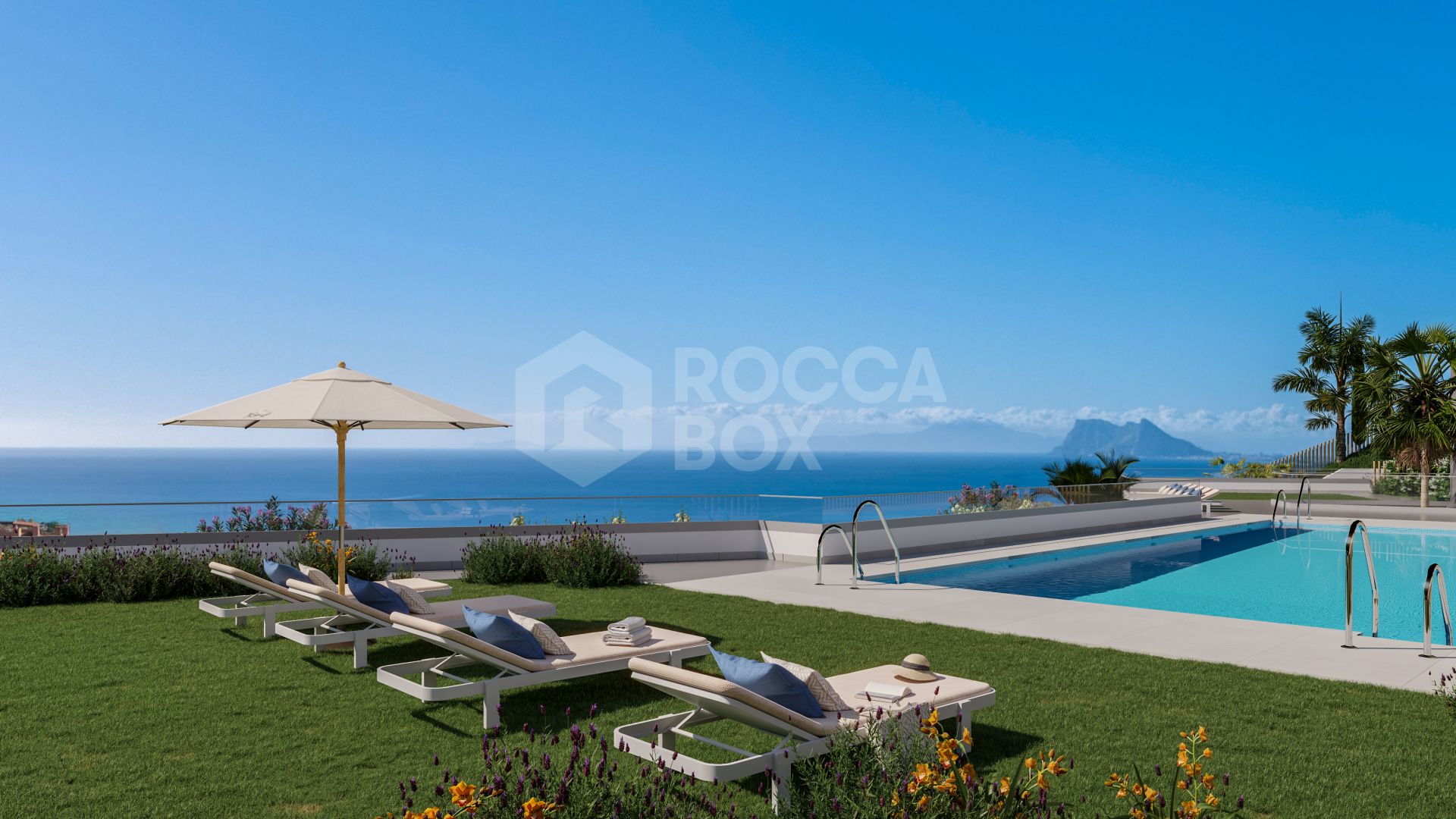 Luxury Villa with Stunning Sea Views of Gibraltar and Africa.