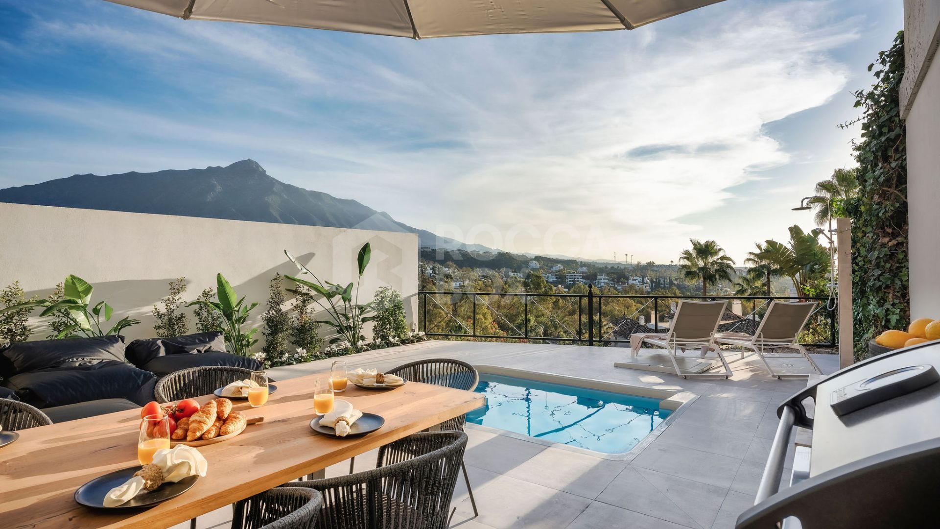 Luxurious Parisian-Style Apartment with Private Pool and Stunning Views