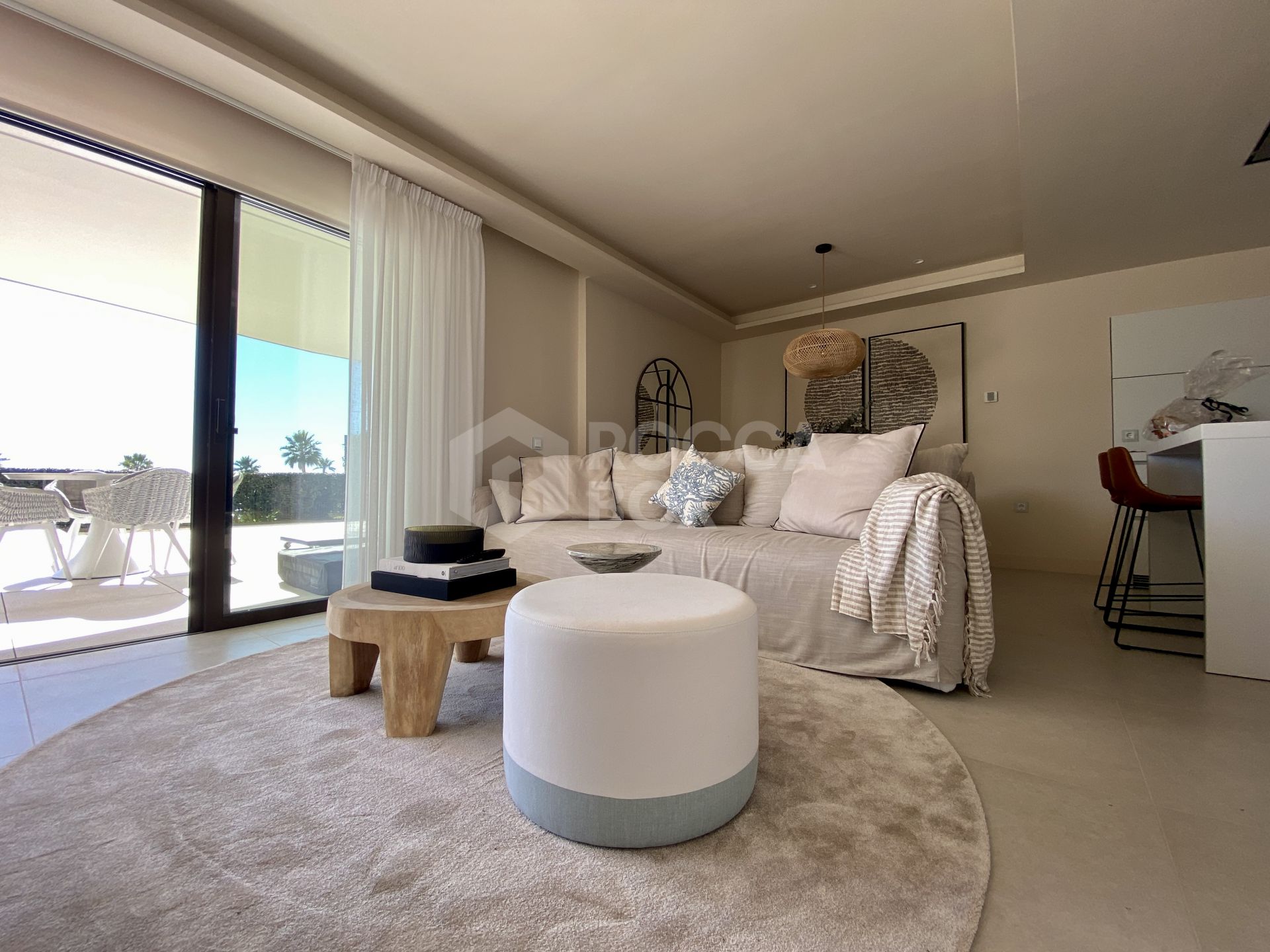 Modern Ground Floor Apartment with Sea Views and Private Garden