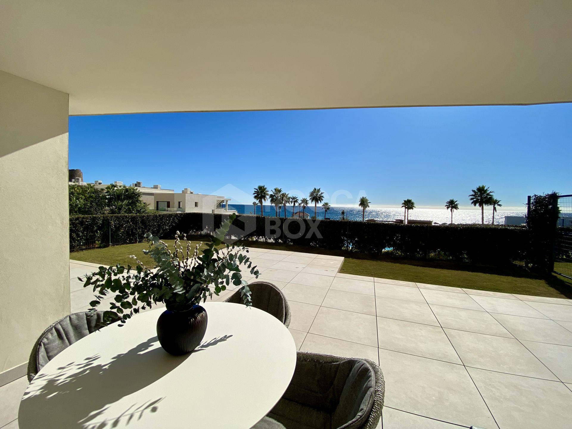 Modern Ground Floor Apartment with Sea Views and Private Garden