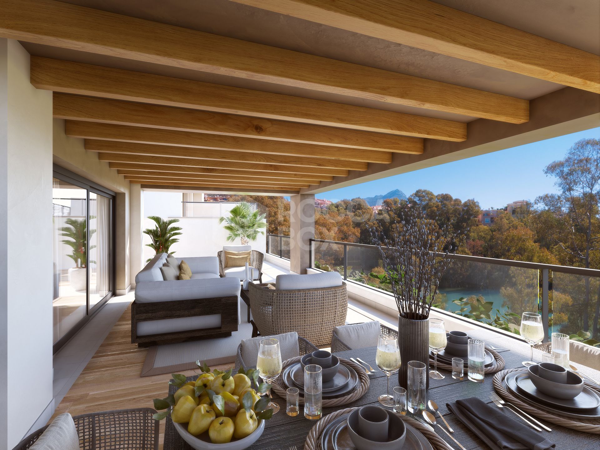 Haven of tranquility with lake views in Nueva Andalucía