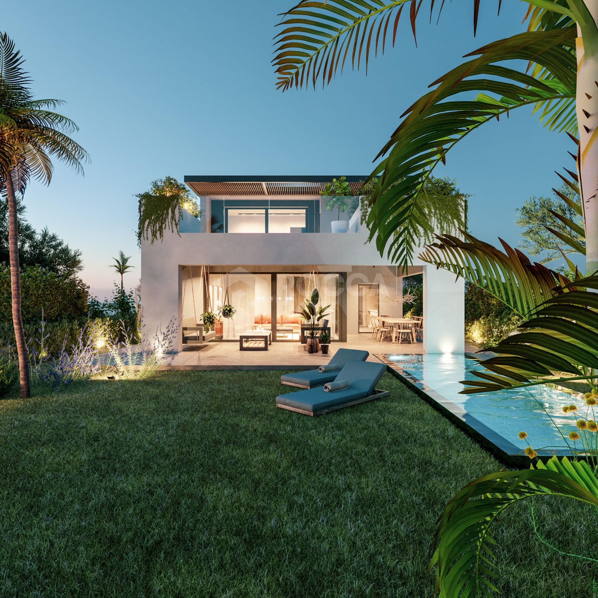Timeless Luxury in Estepona Golden Mile: Exceptional 4-Bedroom Villa with Contemporary Elegance